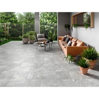 BALDOSA EXTERIOR  PORCELÁNICO 45X45CM FOCUS GRIS - 2