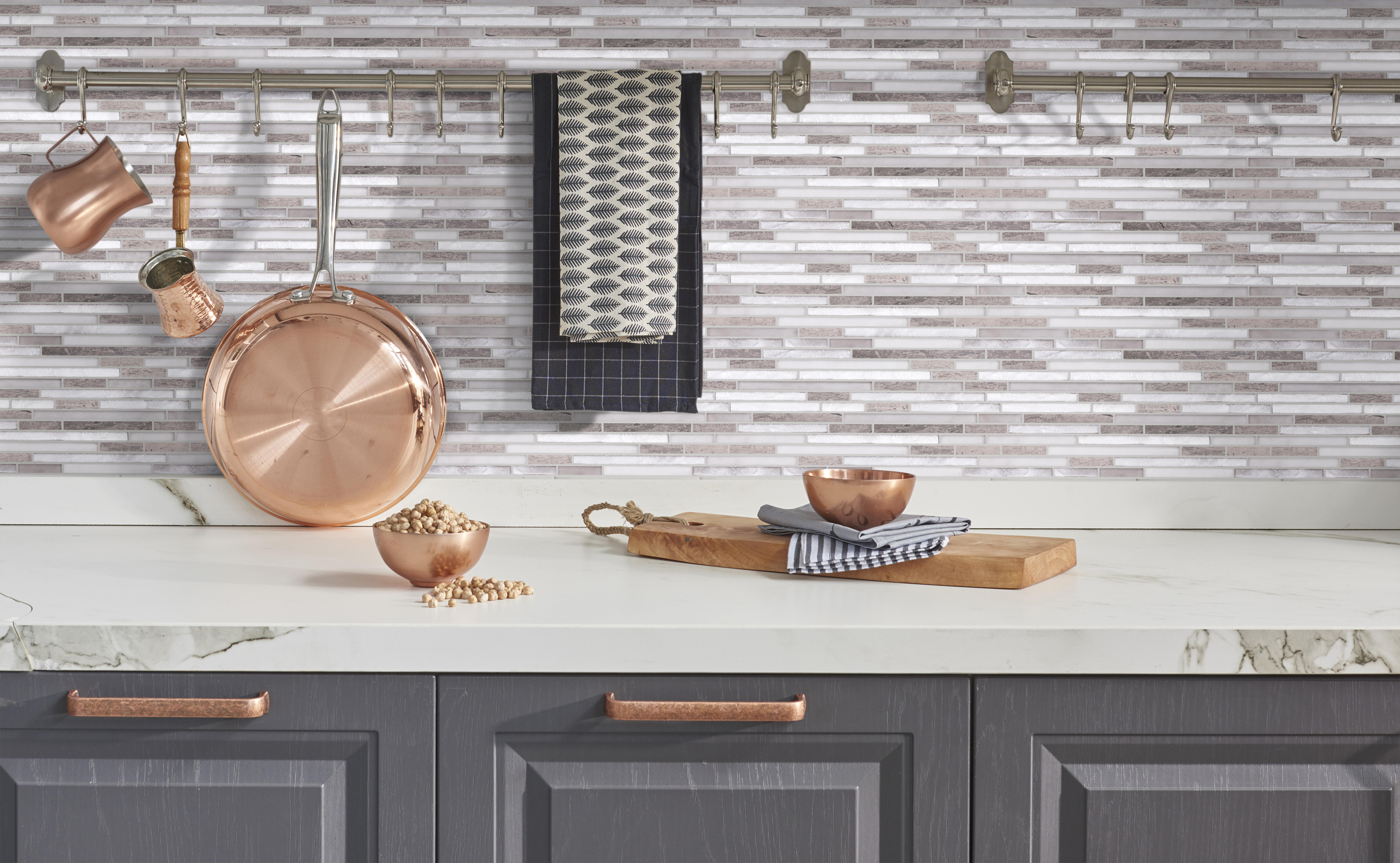 MOSAICO PIEDRA NATURAL 30 X 30 CM. LINEAL GREY - 2