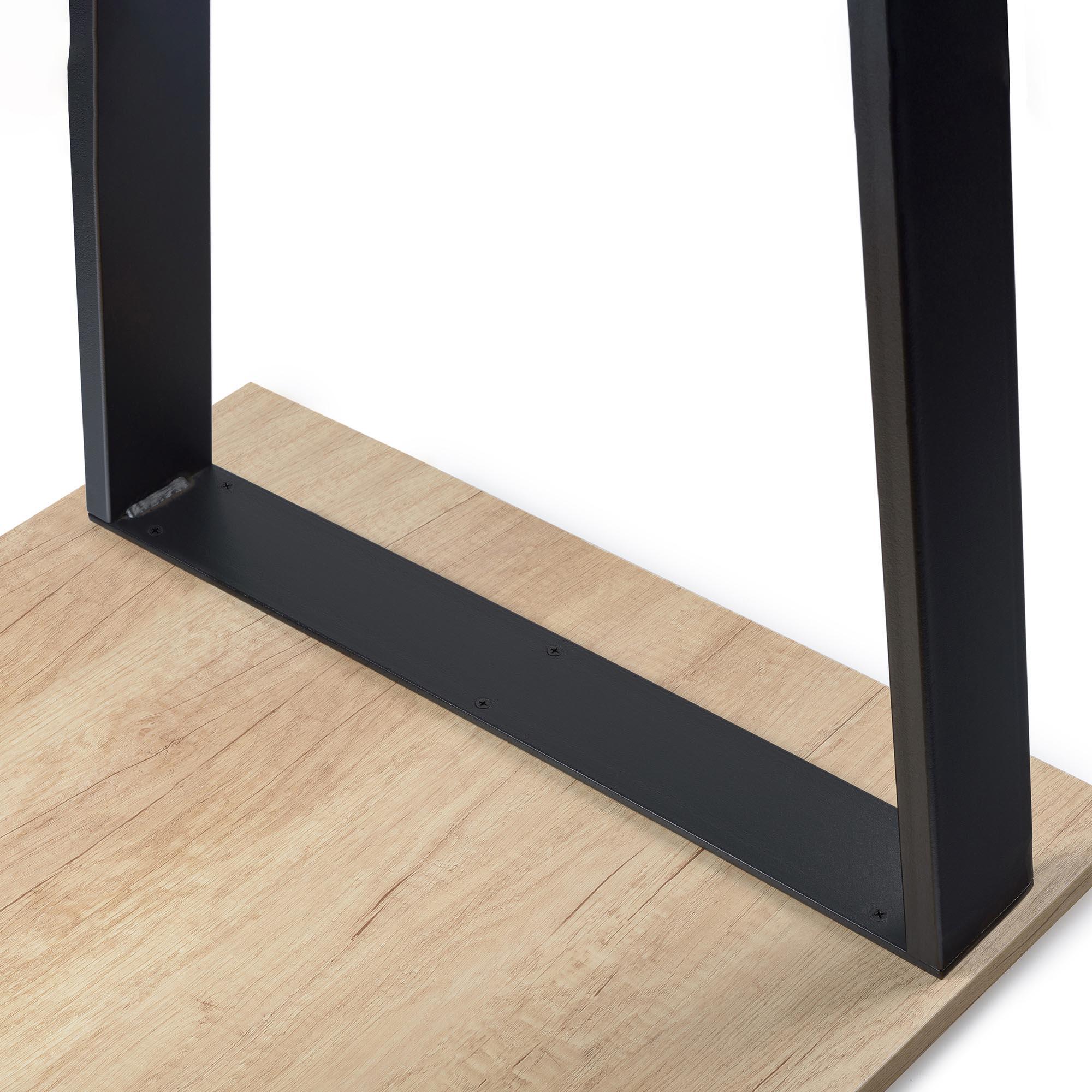 PATA ACERO TRAPECIO INVERTIDO 71.2X58X8CM NEGRO - 3