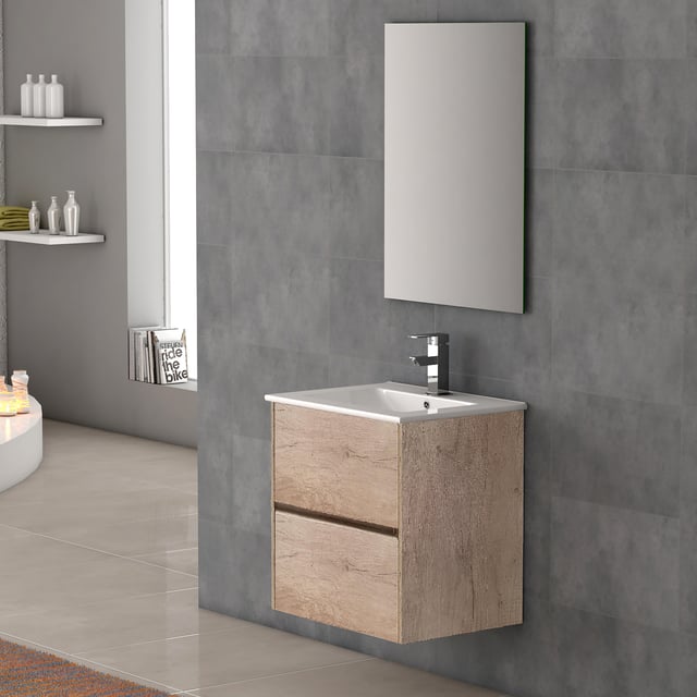 MUEBLE DE BAÑO BAIKAL ROBLE HERCULES 60X45CM