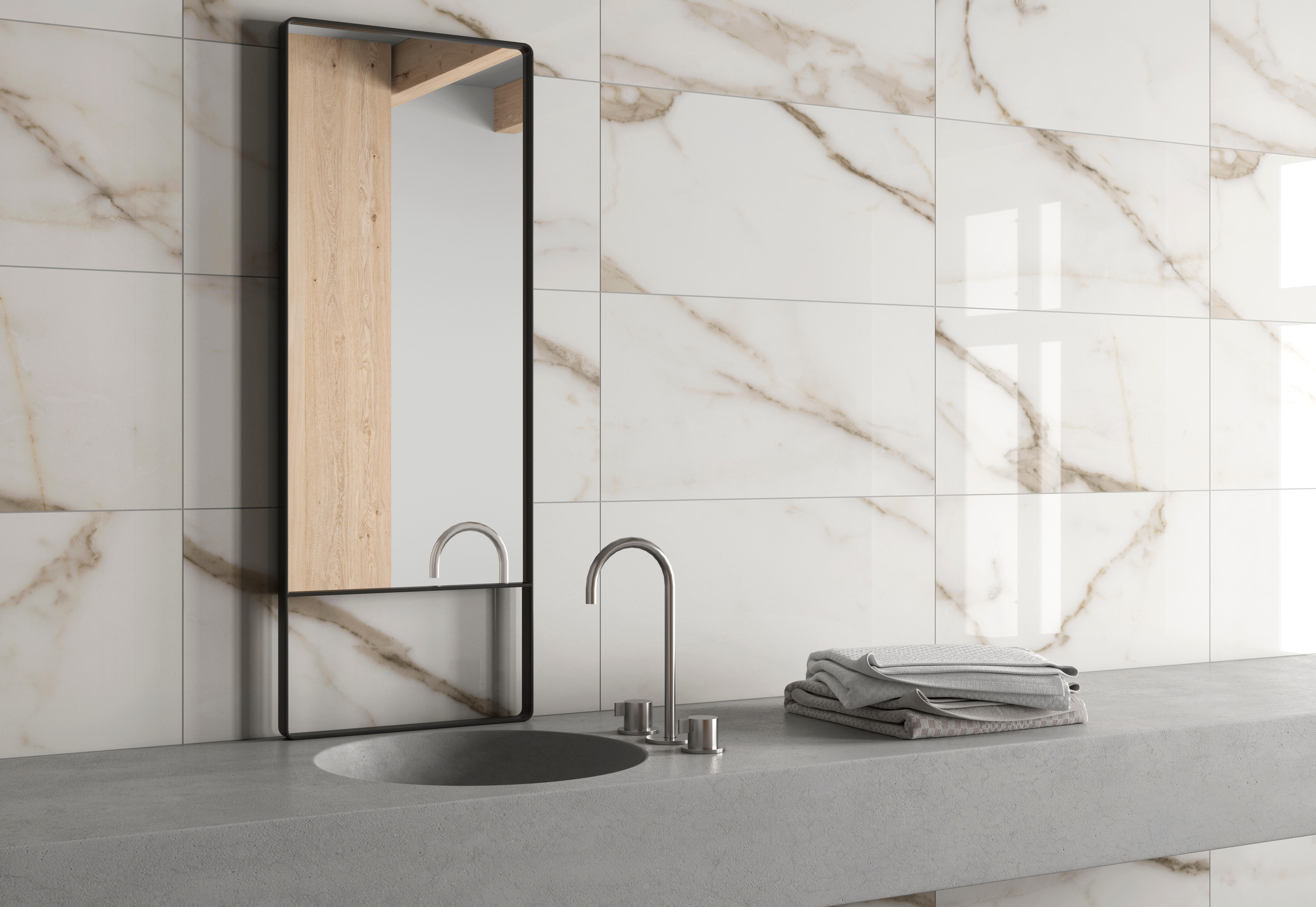 AZULEJO PASTA BLANCA 30X60CM CARRARA GOLD - 3