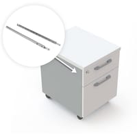 GUÍA PARA CAJÓN 310X17MM ZINCADA FIJACION LATERAL - 3