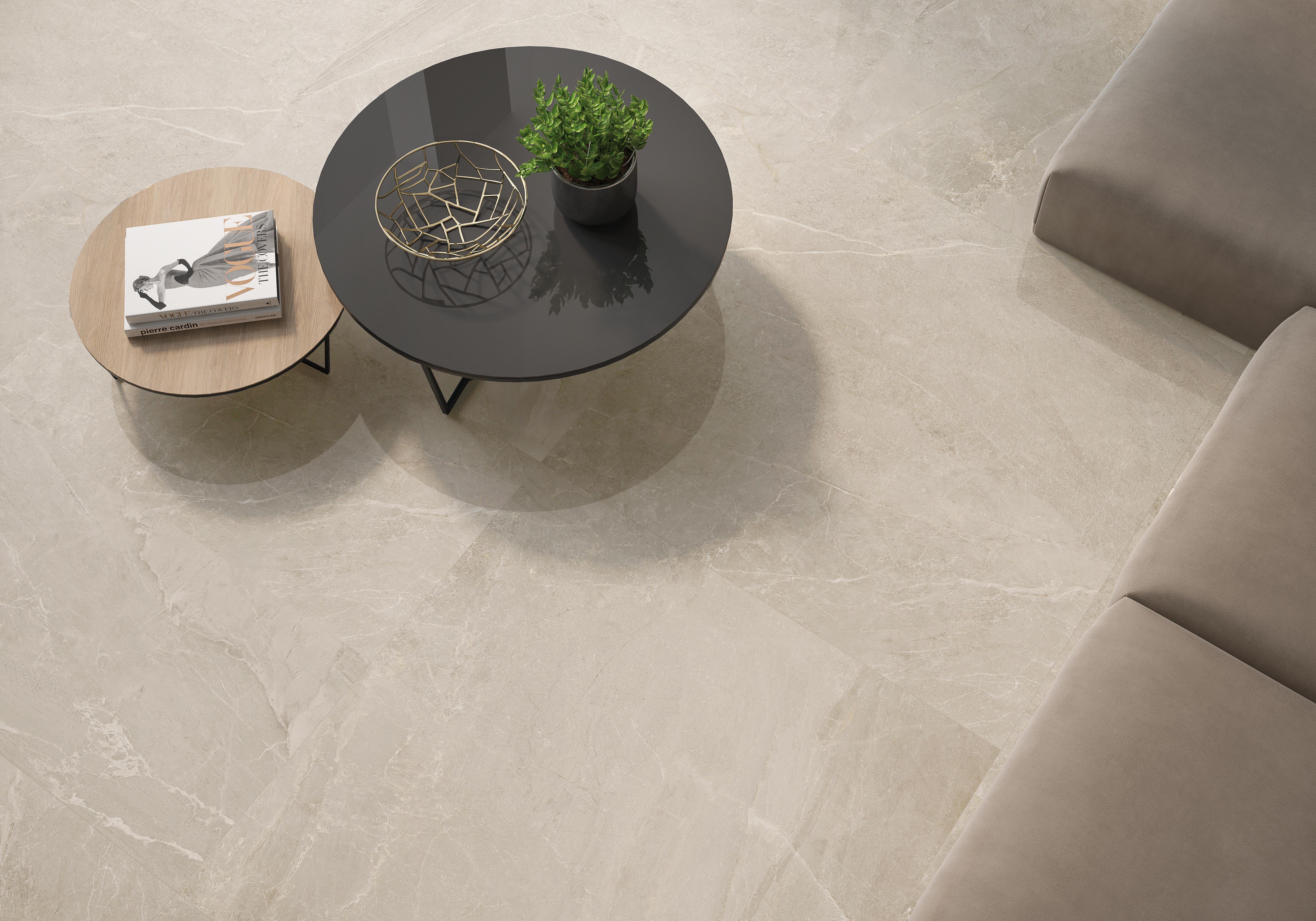 SUELO PORCELÁNICO 60X60CM TER BEIGE BRILLO - 2