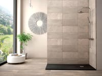 PLATO DE DUCHA RESINA RECTANGULAR NEGRO 70X120X3CM - 2