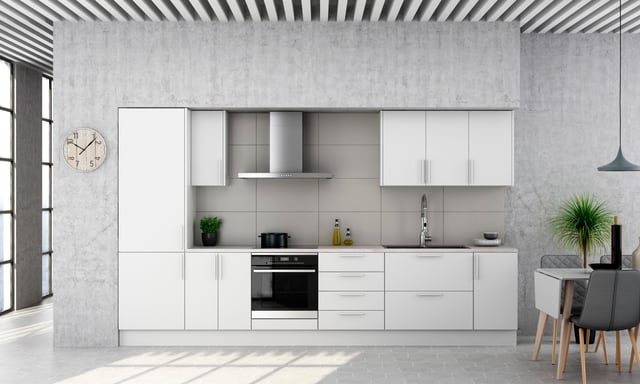 COSTADO PARA MUEBLE DE COCINA LANZAROTE BLANCO MATE PET 90X35CM