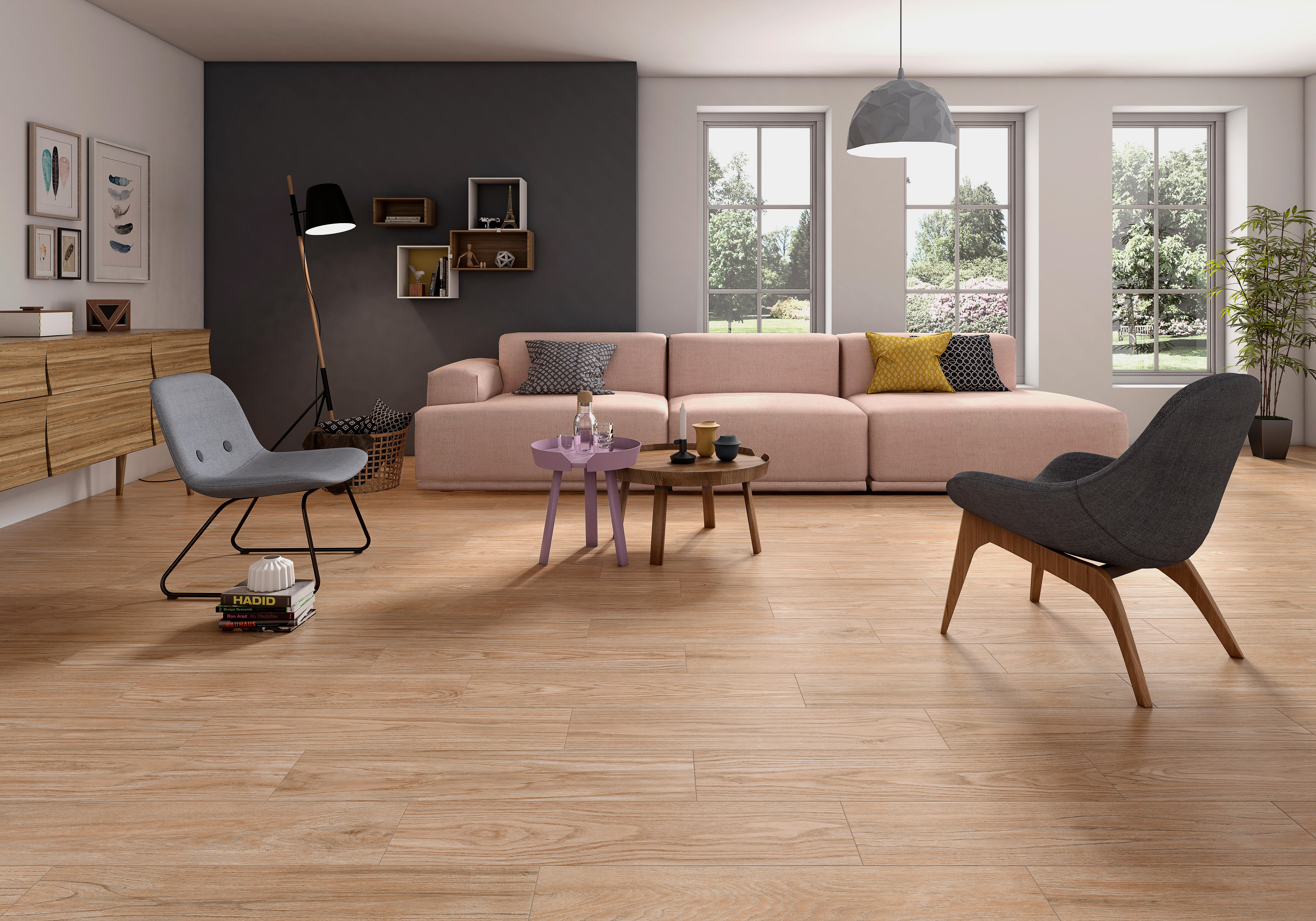 SUELO PORCELÁNICO 22.5X90CM LIBERIA CAMEL - 2