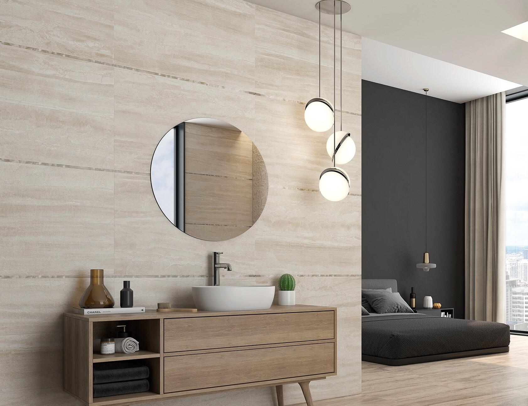 SUELO PORCELÁNICO 45X90CM LUSSO CREMA - 4