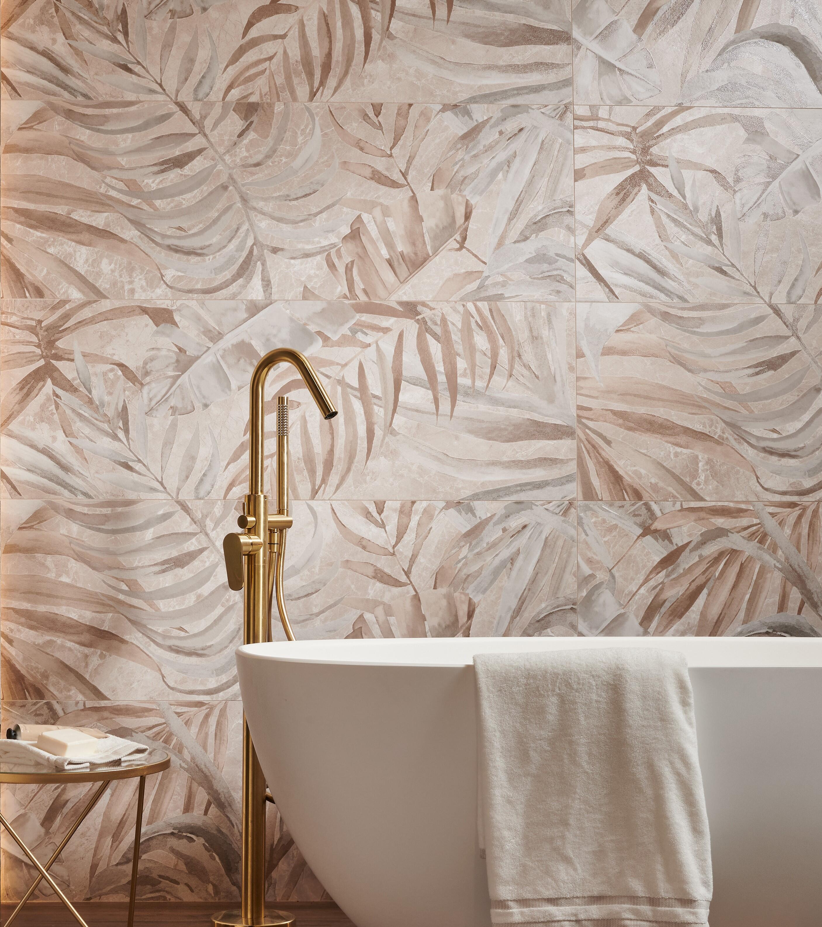 AZULEJO PASTA BLANCA 30X90CM FORESTA ART BEIGE - 2