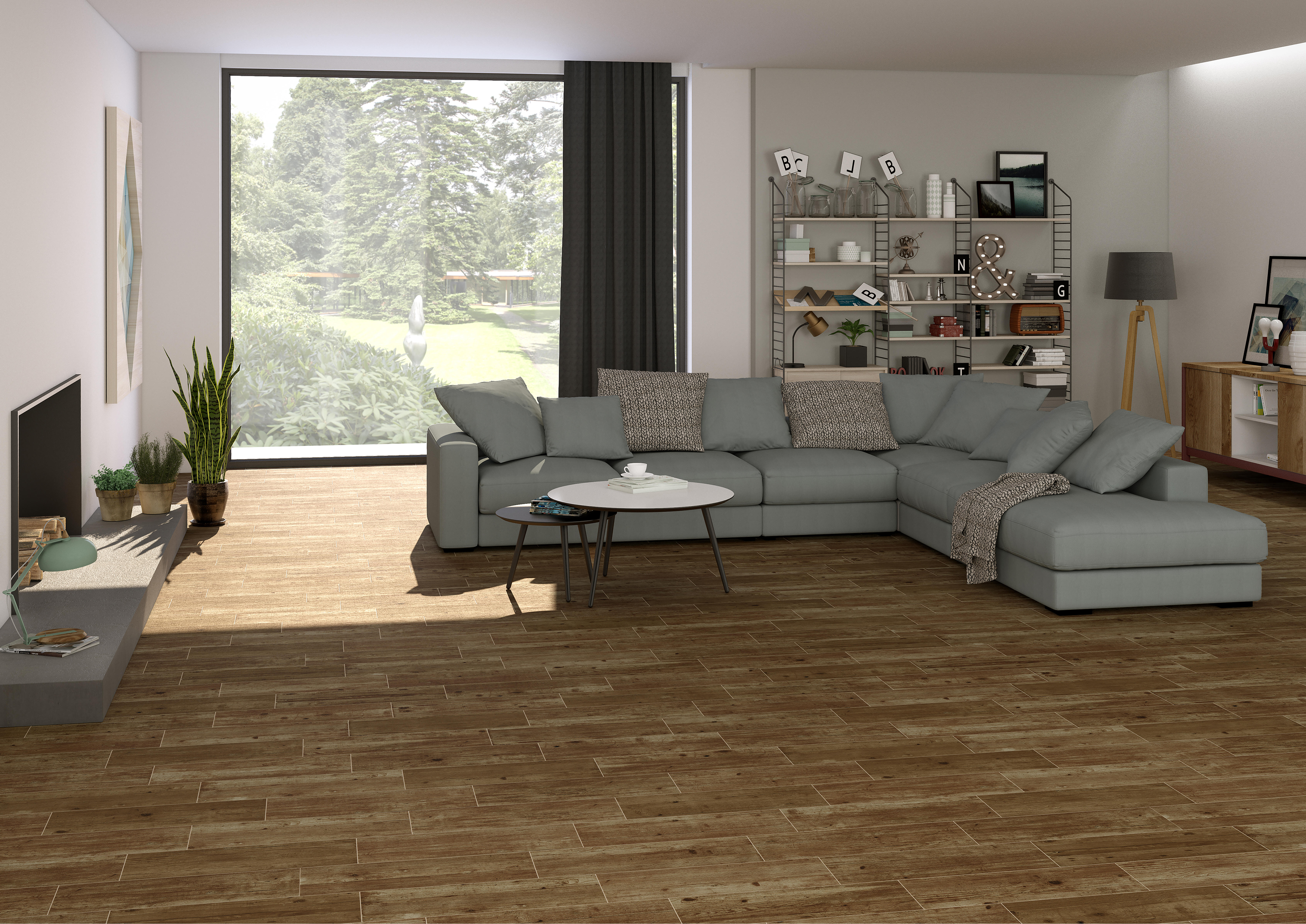 SUELO CERAMICO INTERIOR  20.5X61.5CM TARIMA ROBLE - 4