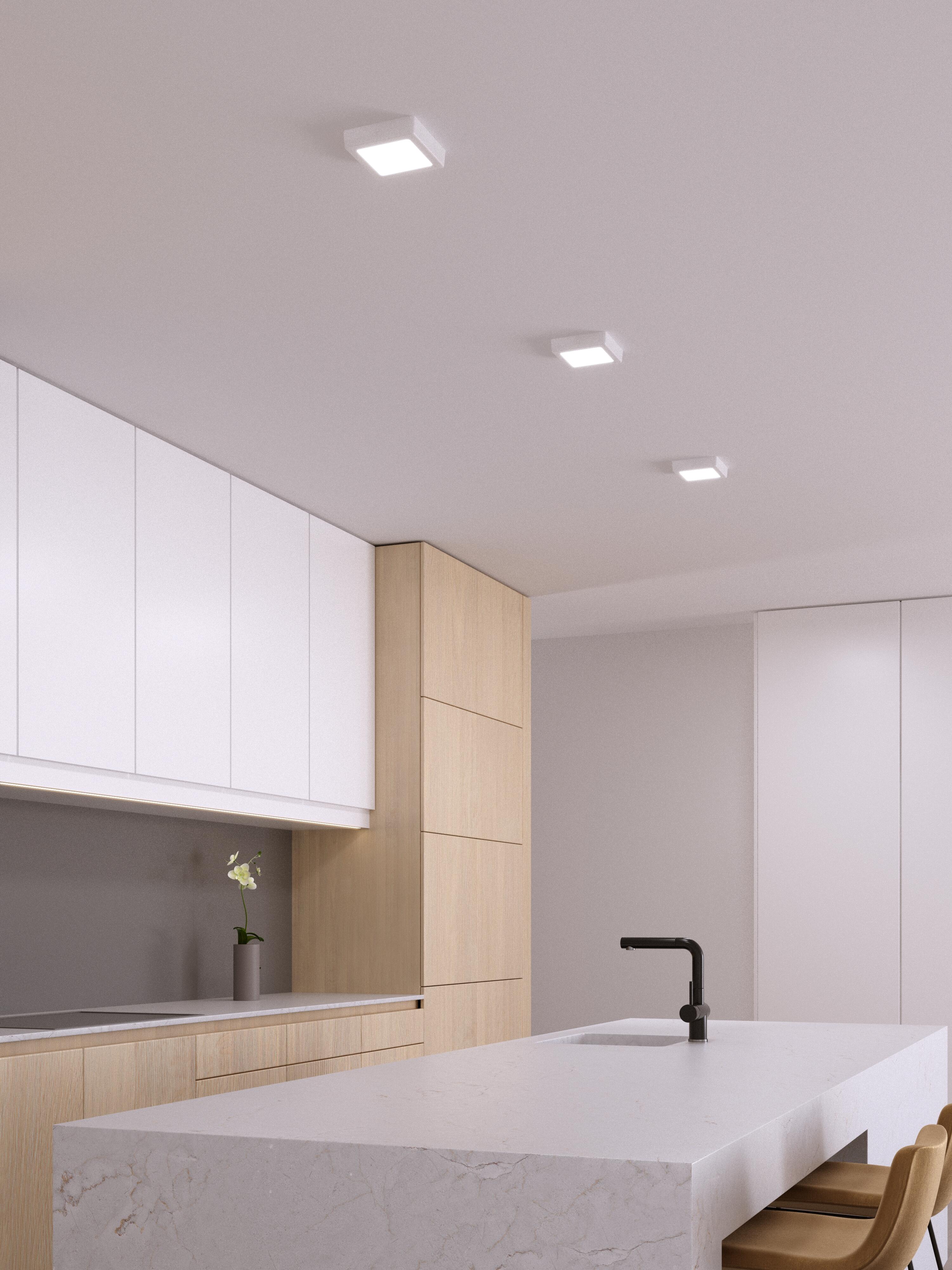 DOWNLIGHT SUPERFICIE CUADRADO BLANCO 12W CCT - 3