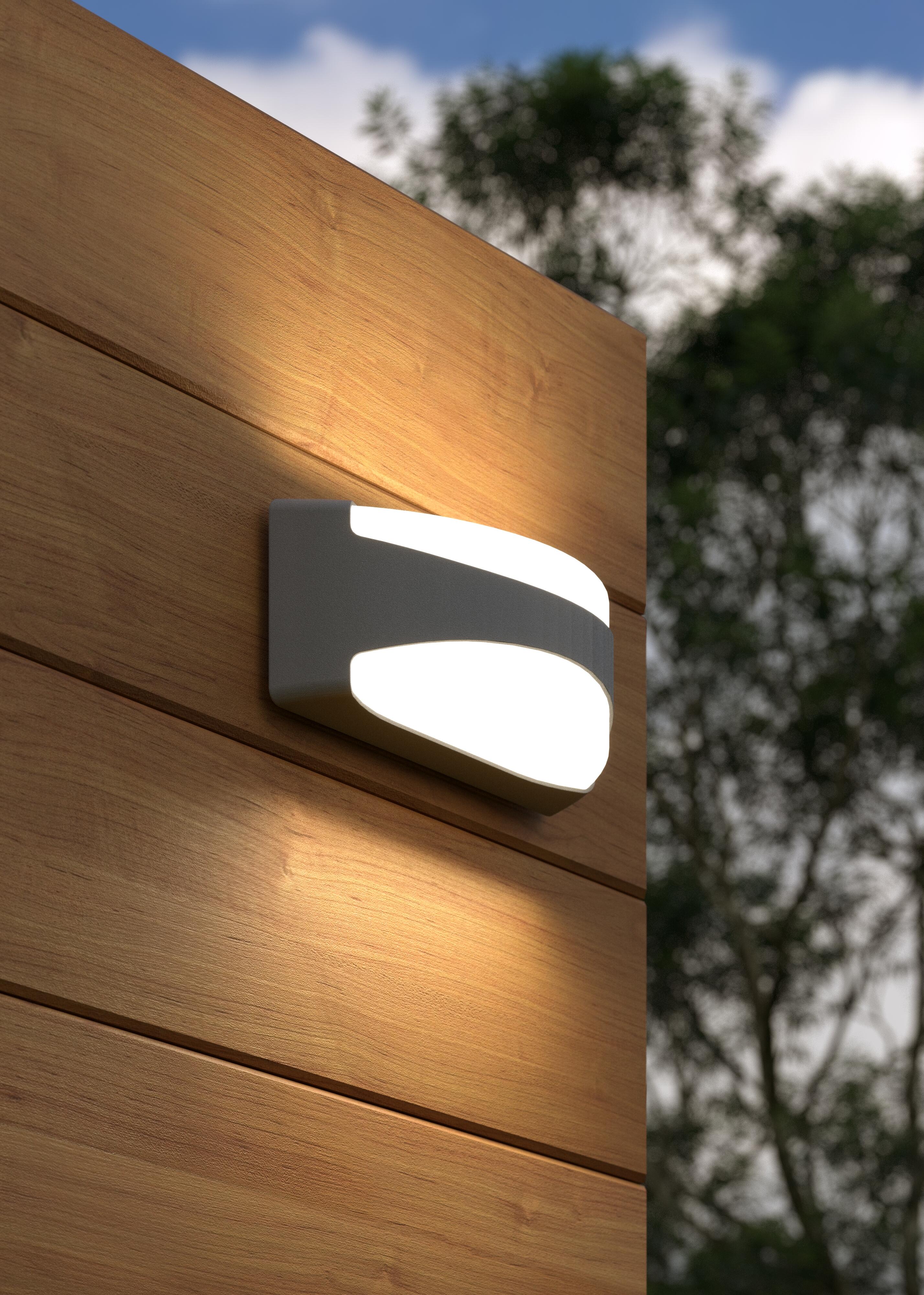 APLIQUE DE PARED LED EXTERIOR 15W NEGRO IP65 OLAR - 2