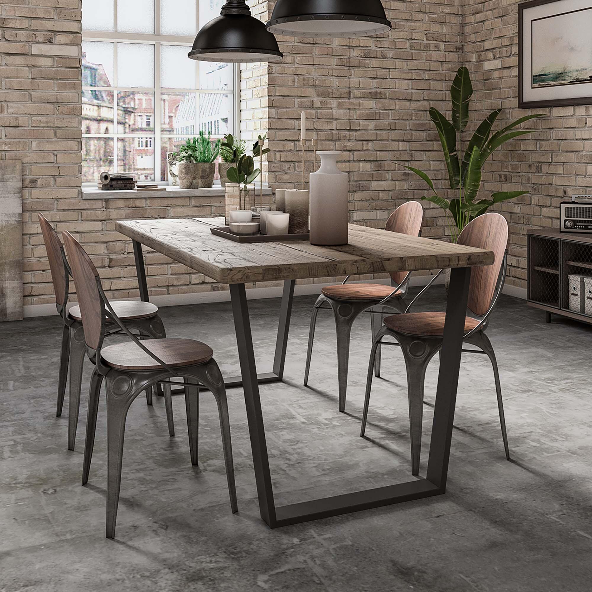 PATA ACERO TRAPECIO INVERTIDO 71.2X78X8CM NEGRO - 3