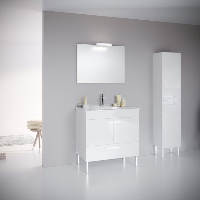 Móvel com lavatório ARRÁBIDA 80 CM BRANCO