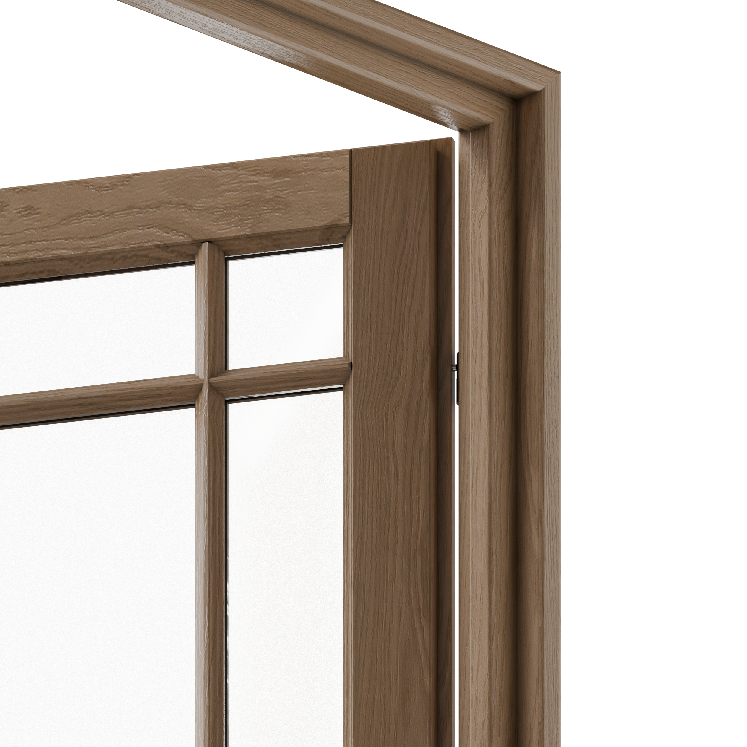 Bloc-porte fin de chantier Rosalie vitré chêne, H.204 x l.83cm, poussant droit - 11