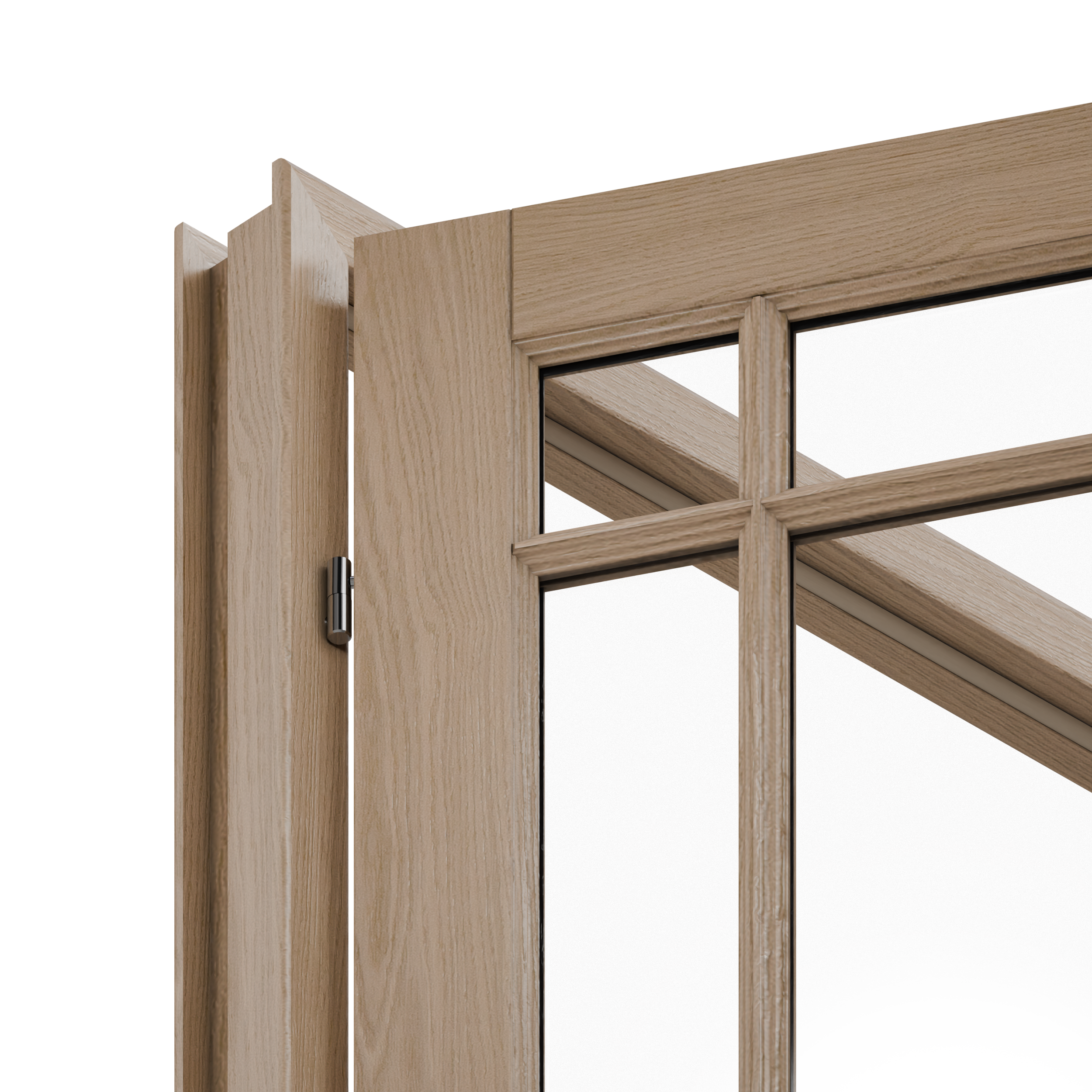 Bloc-porte fin de chantier Rosalie vitré chêne, H.204 x l.83cm, poussant droit - 10