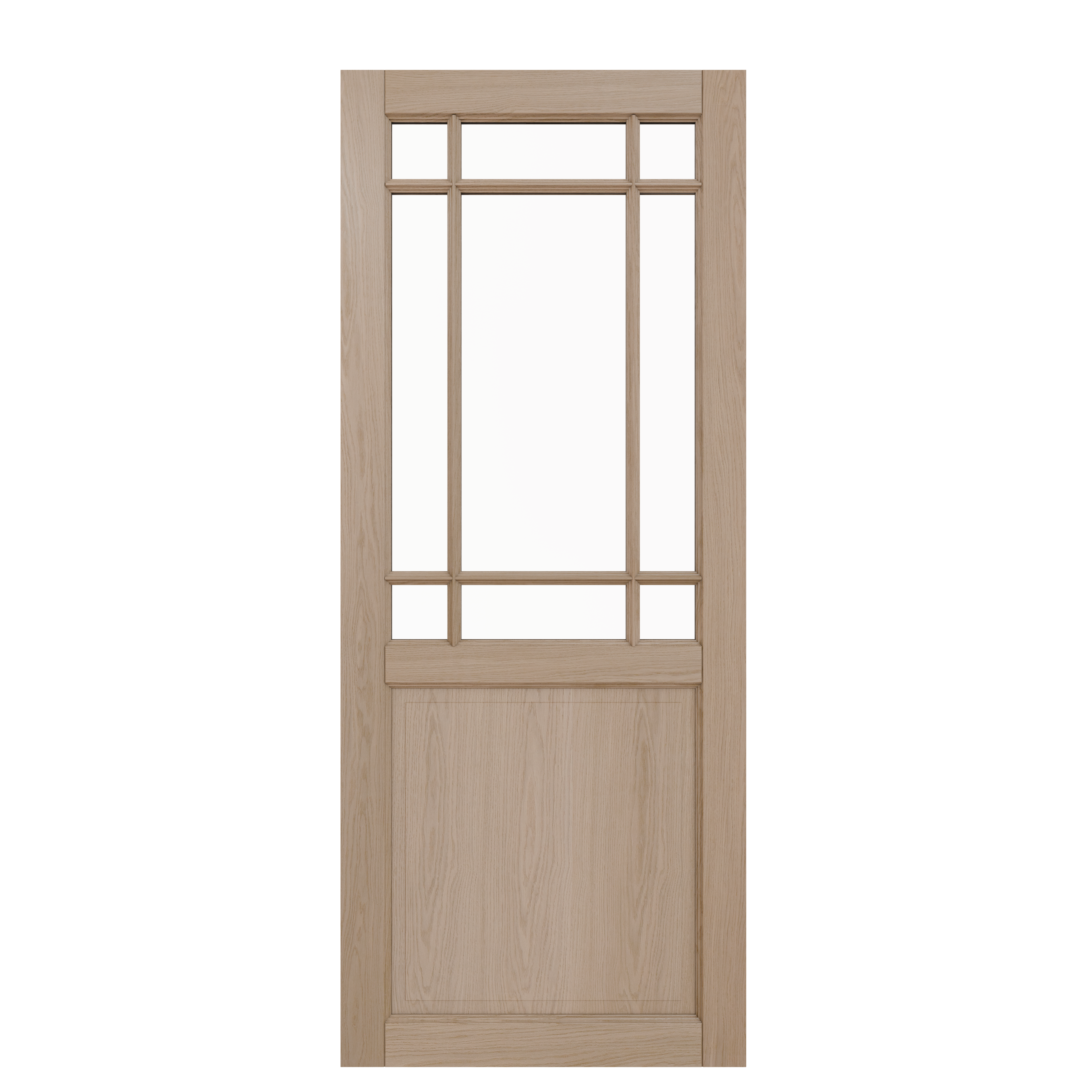 Porte coulissante Rosalie vitrée chêne, H.204 x l.73 cm | Leroy Merlin