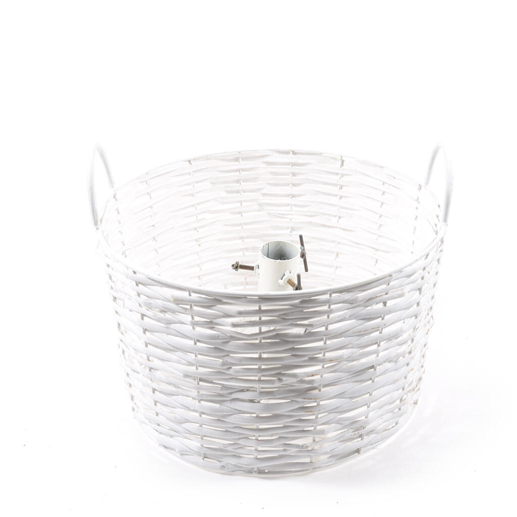 Base per albero di natale bianco H 31 cm - 2