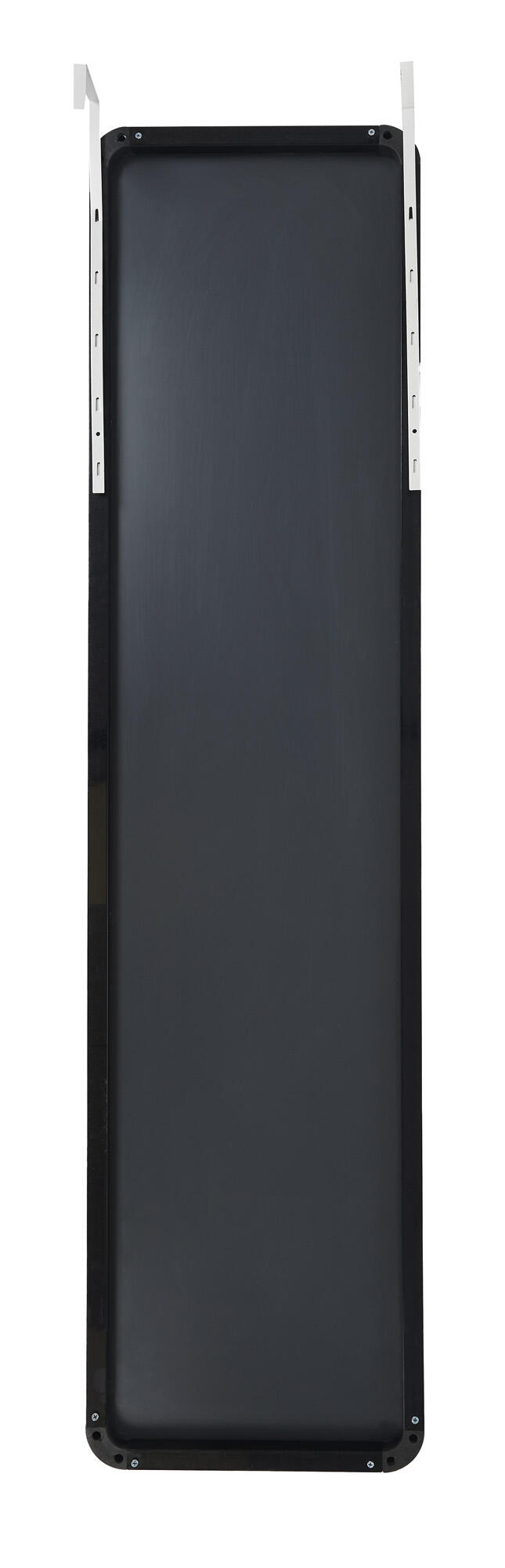 Espejo enmarcado de pared o puerta rectangular polipropileno negro brillante  de 30 x120 cm - 6