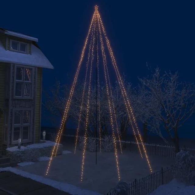Albero di Natale con cascata di luci LED