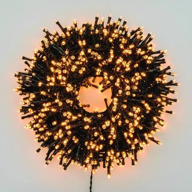Catena luminosa con 1000 lampadine LED