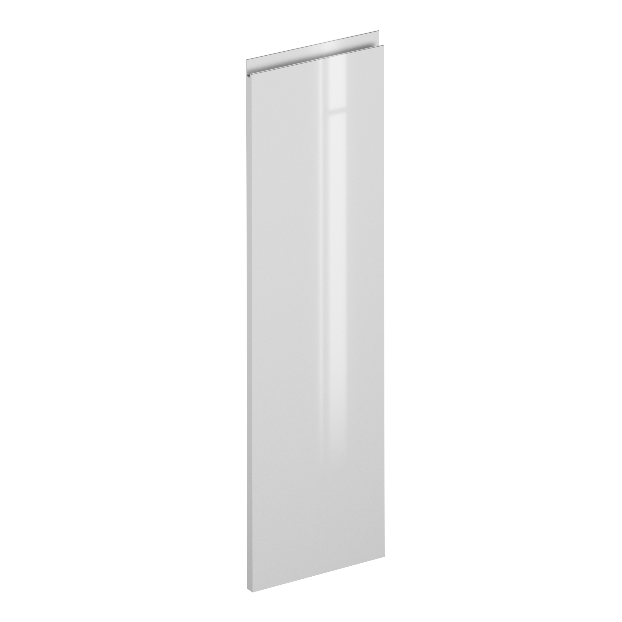 Zestaw 2 frontów kuchennych lakierowane Tokyo FALH30x103 cm szary połysk Delinia iD