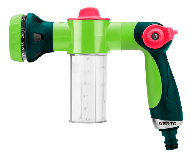 Pistolet do podlewania z pojemnikiem na detergent VERTO