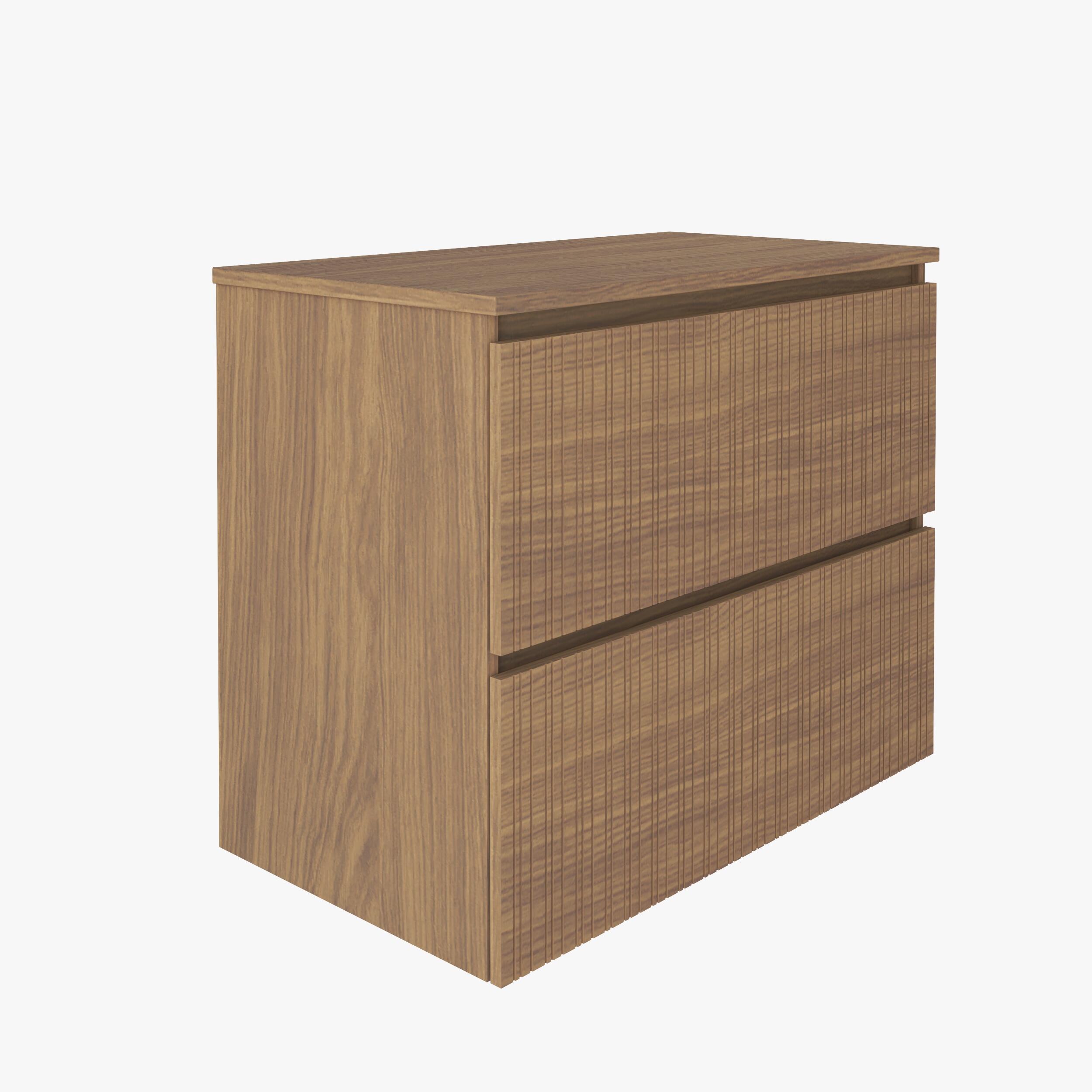 Mueble de baño dinamic top marrón 80x46 cm (lavabo no incluido)