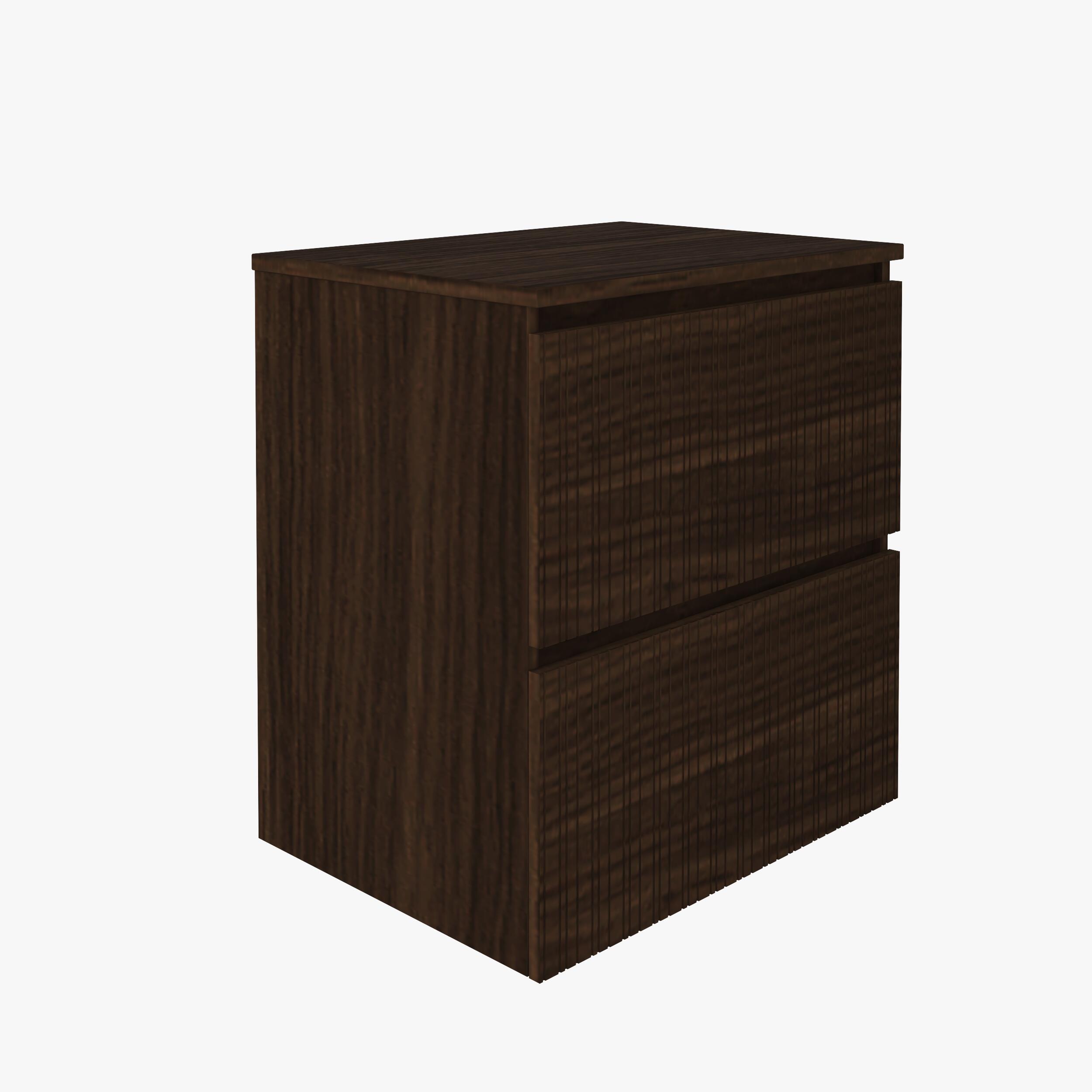 Mueble de baño dinamic top marrón 60x46 cm