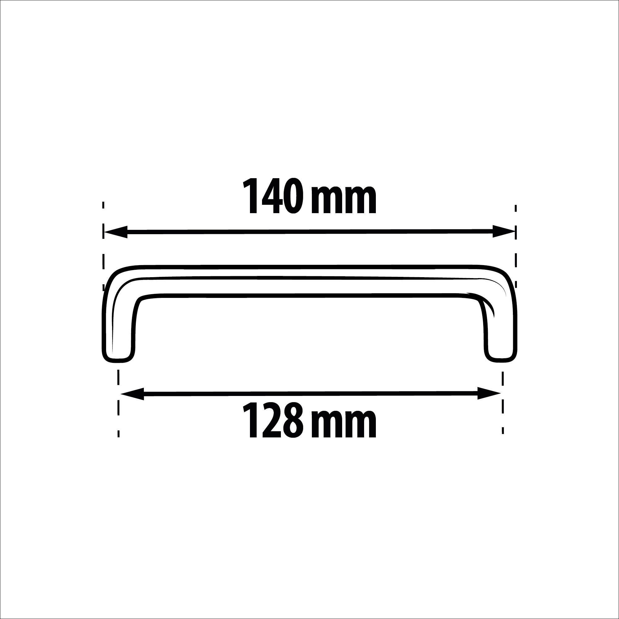 Lot de 2 poignées de meuble Willy, zamak nickel brossé, entraxe 128 mm - 5