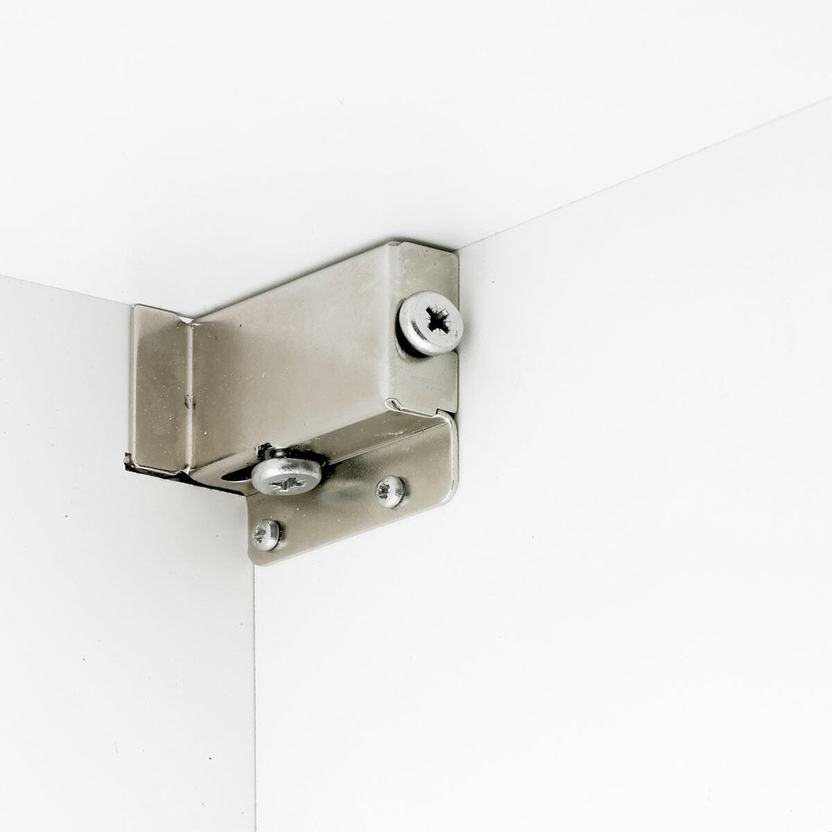 Lot de 2 Suspensions pour meuble haut acier nickelé HETTICH, l.54 mm - 2