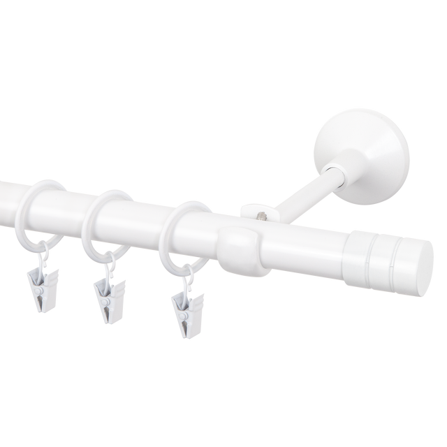 Karnisz Forio 160 cm pojedynczy biały mat 19 mm Inspire