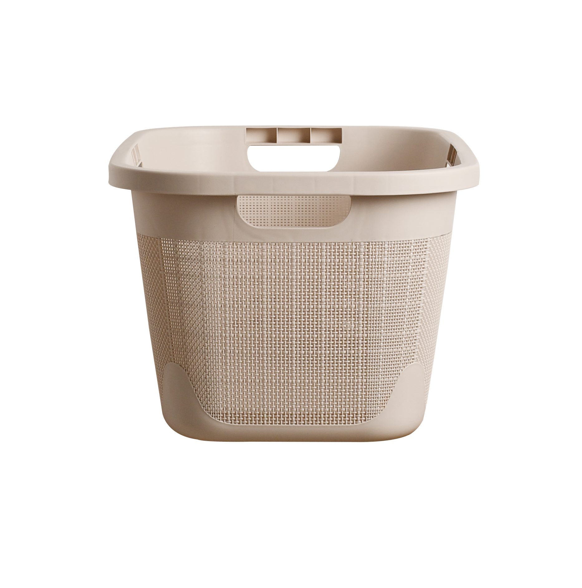 Cesto roupa 40 lt slim bege Sensea Linen - 2