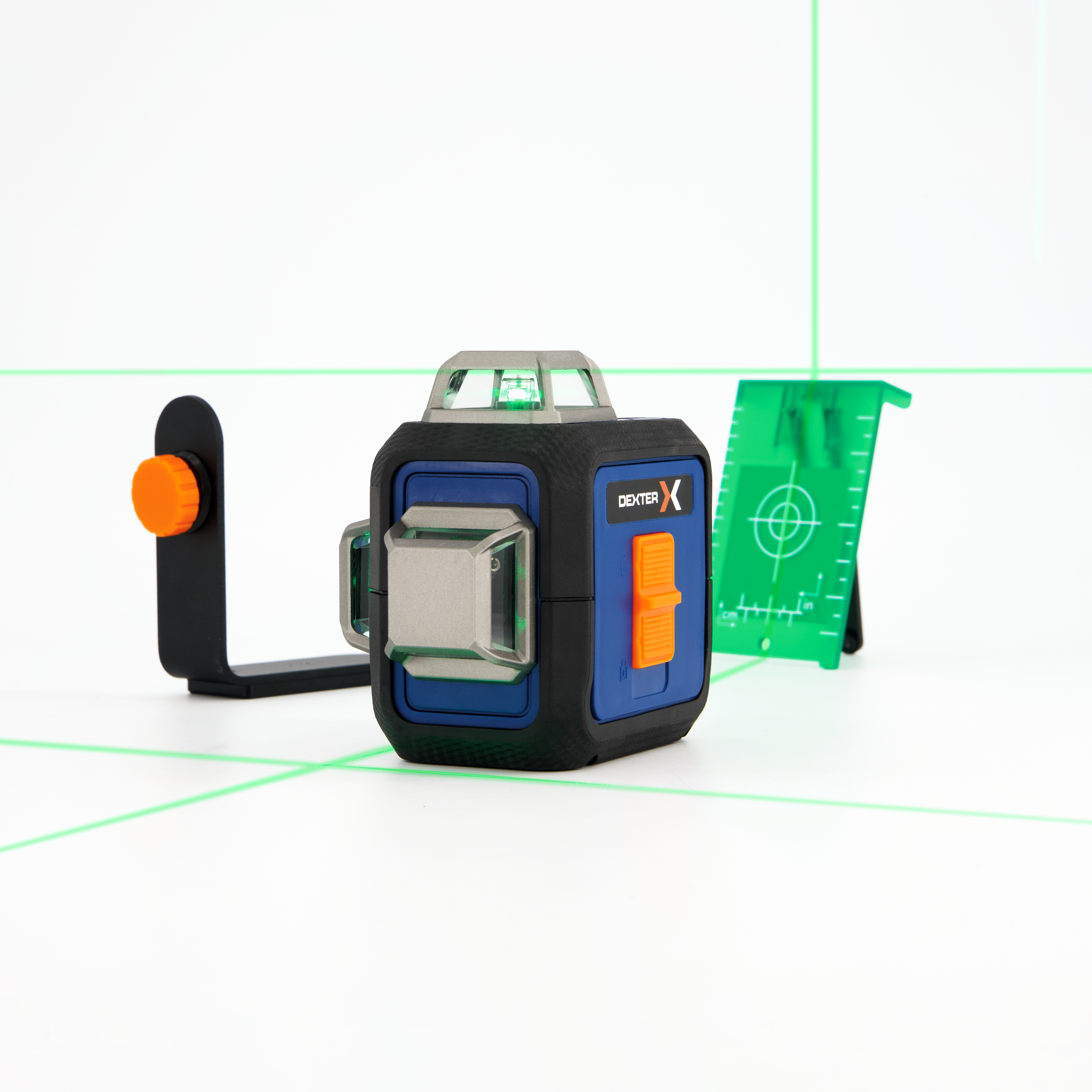 Niveau laser 3D 360° vert DEXTER + batterie + support + mallette + cible - 7