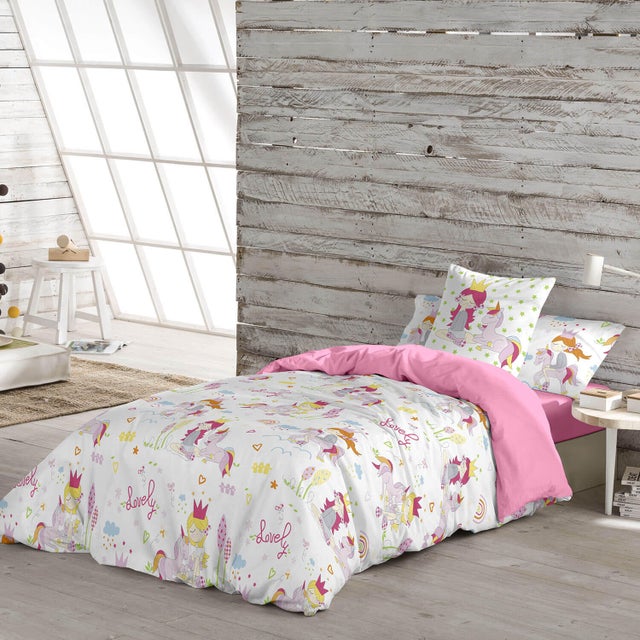 Juego funda nórdica infantil LOVELY para cama 90 cm