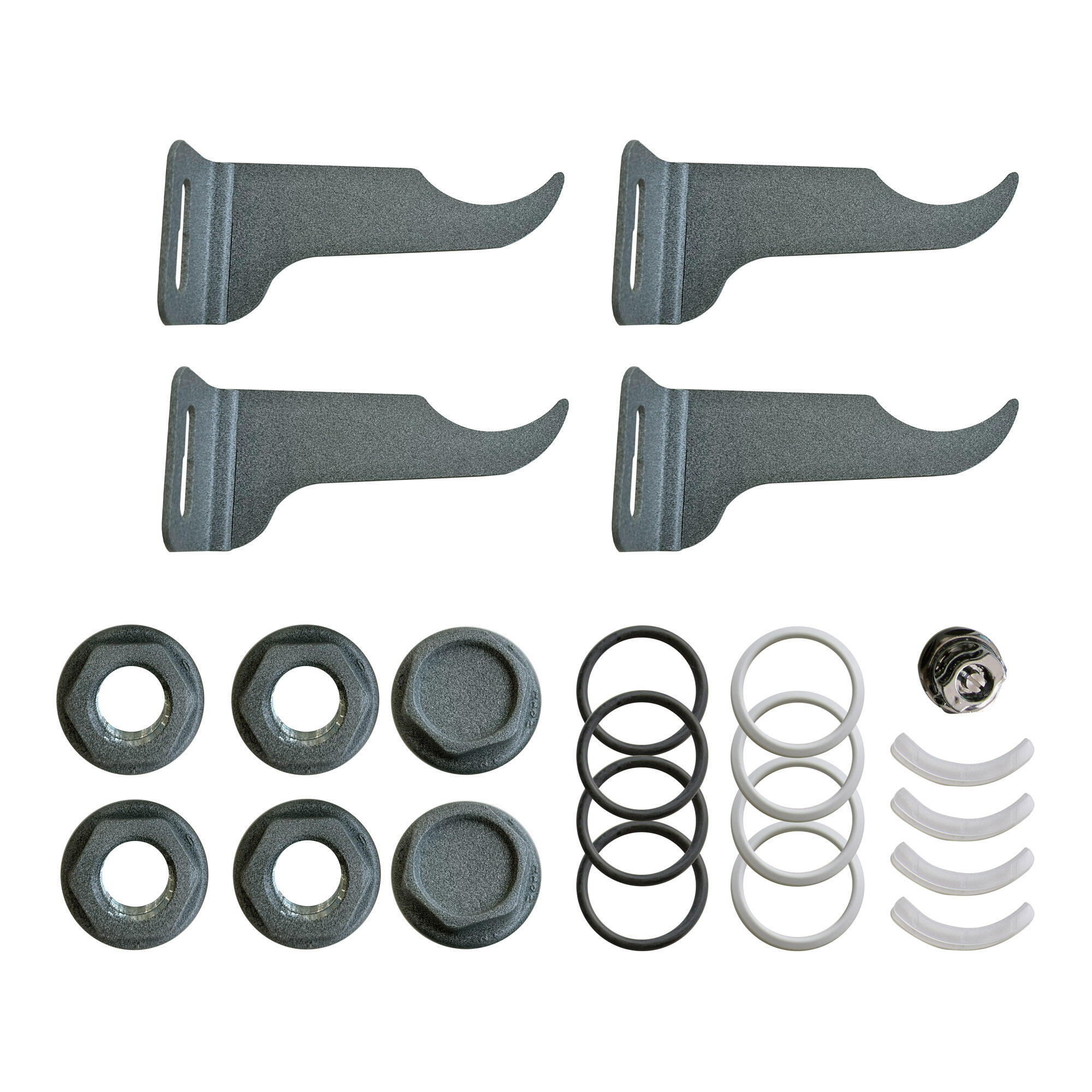 Kit Fissaggio Targa Auto – 120 Pezzi Assortiti: Viti, Tappi E Raccordi In Nero E Bianco