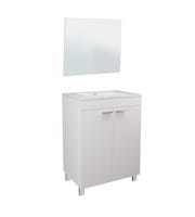 MUEBLE DE BAÑO CON ESPEJO LC1 BLANCO 81X46CM - 3