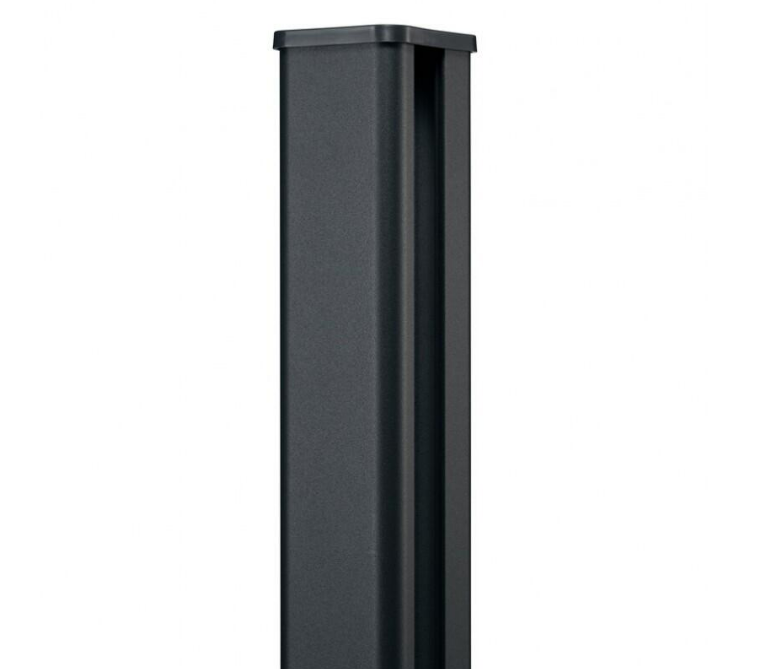 Poste para valla de aluminio gris de 6 x 230 x 6,5 cm COST - 4