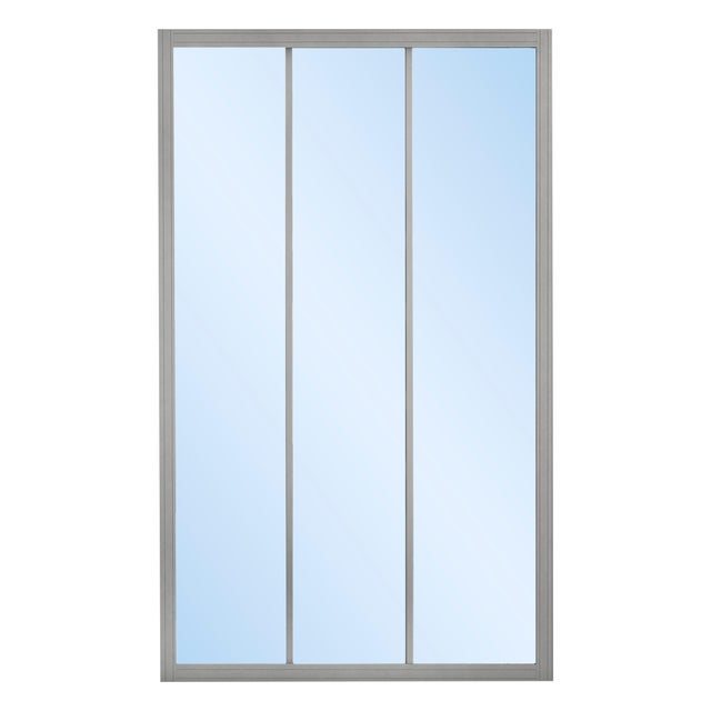 MAMPARA DE DUCHA 3 PUERTAS FRONTAL CORREDERA SIENA 120CM CROMO
