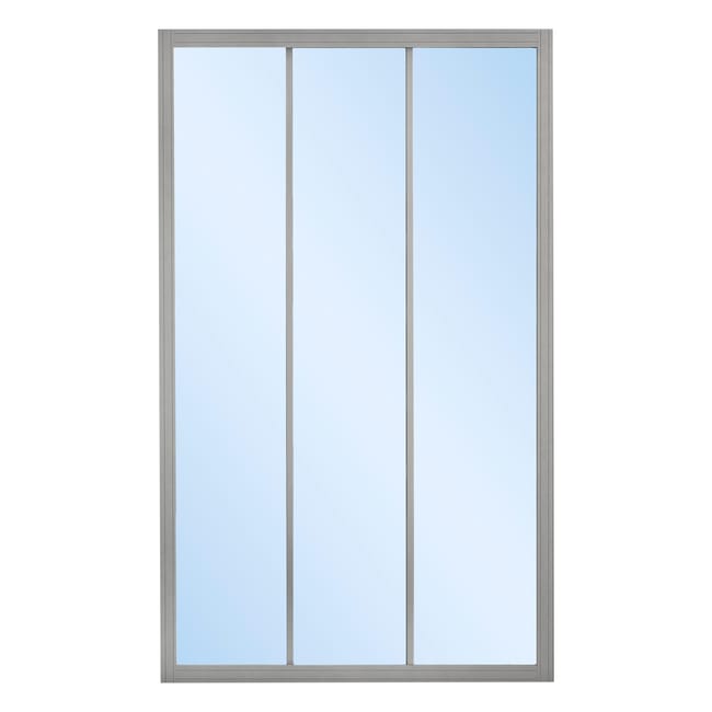 MAMPARA DE DUCHA 3 PUERTAS FRONTAL CORREDERA SIENA 120CM CROMO - 1