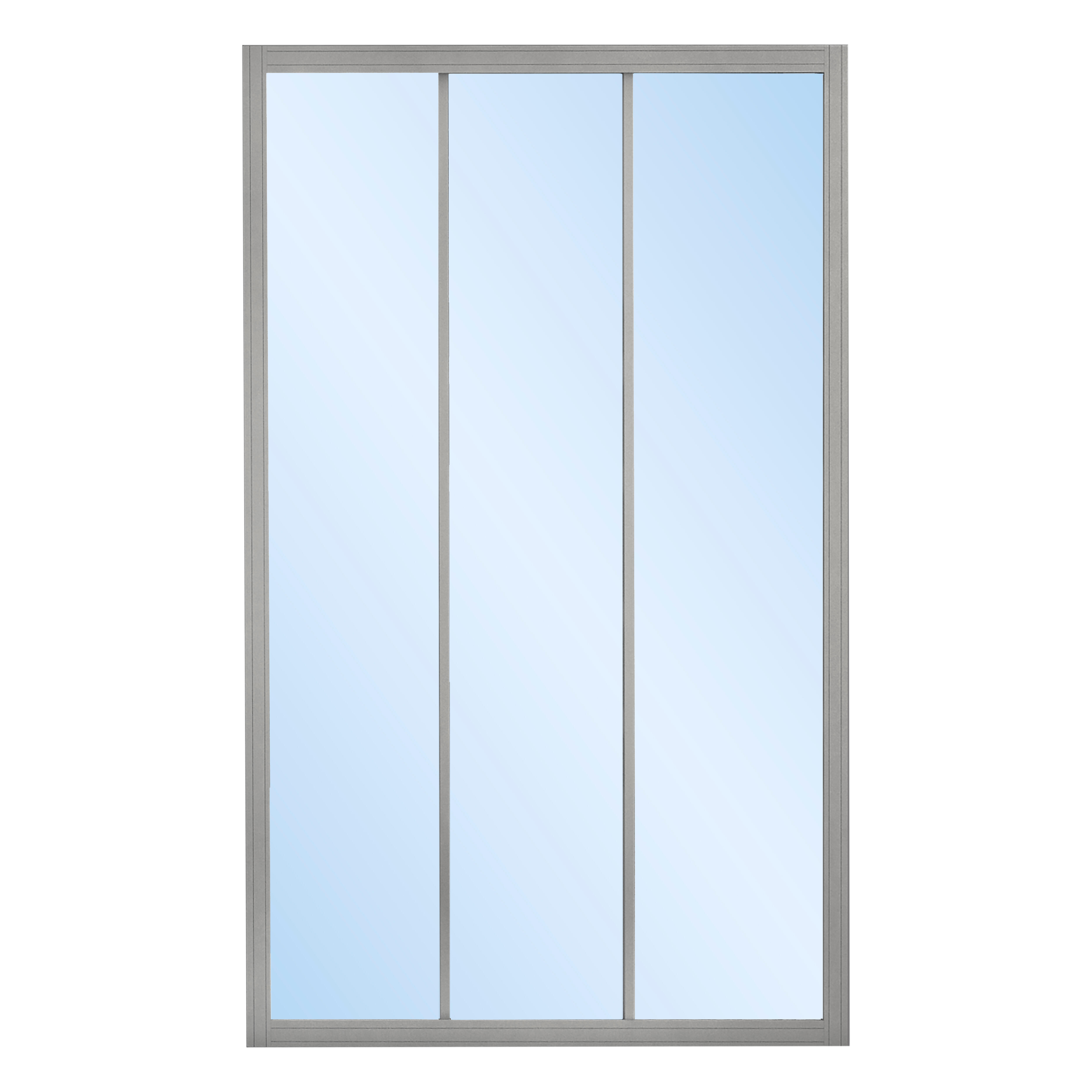 MAMPARA DE DUCHA 3 PUERTAS FRONTAL CORREDERA SIENA 120CM CROMO - 4