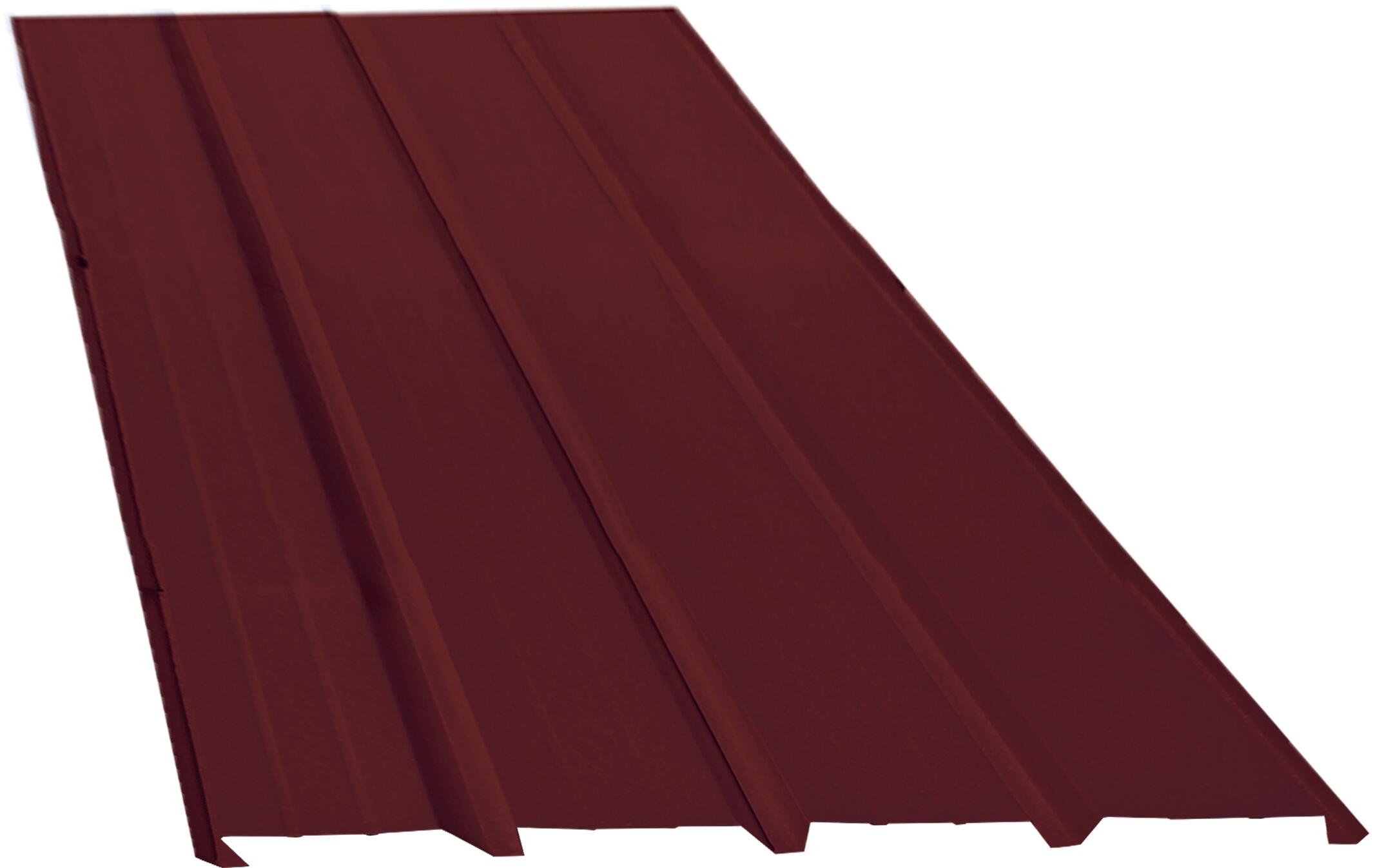 PLACA ACERO LACADO TRAPEZOIDAL ROJO 2X1,1 M - 2