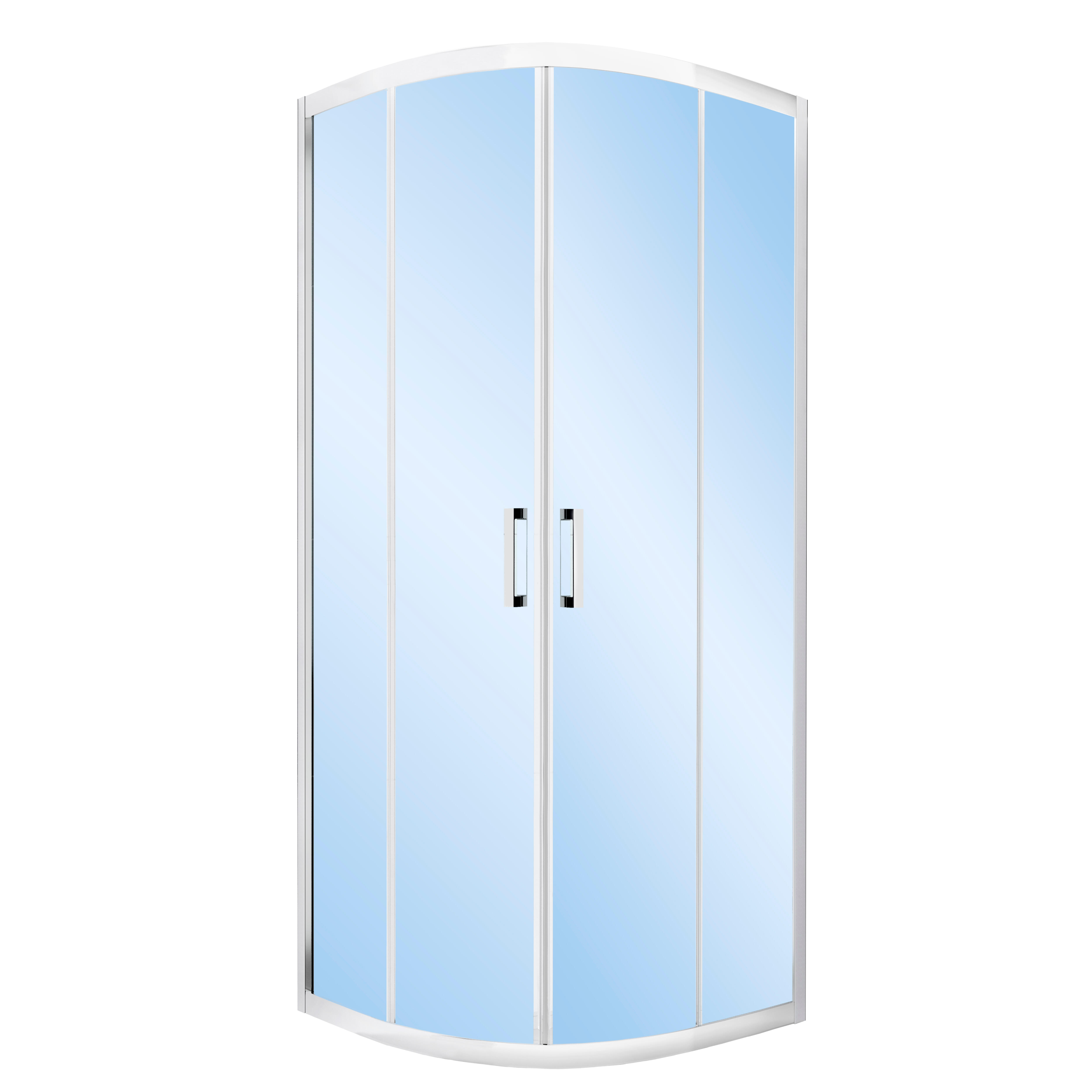 MAMPARA DE DUCHA CURVA TEKA INCA 80X80CM CROMO - 2