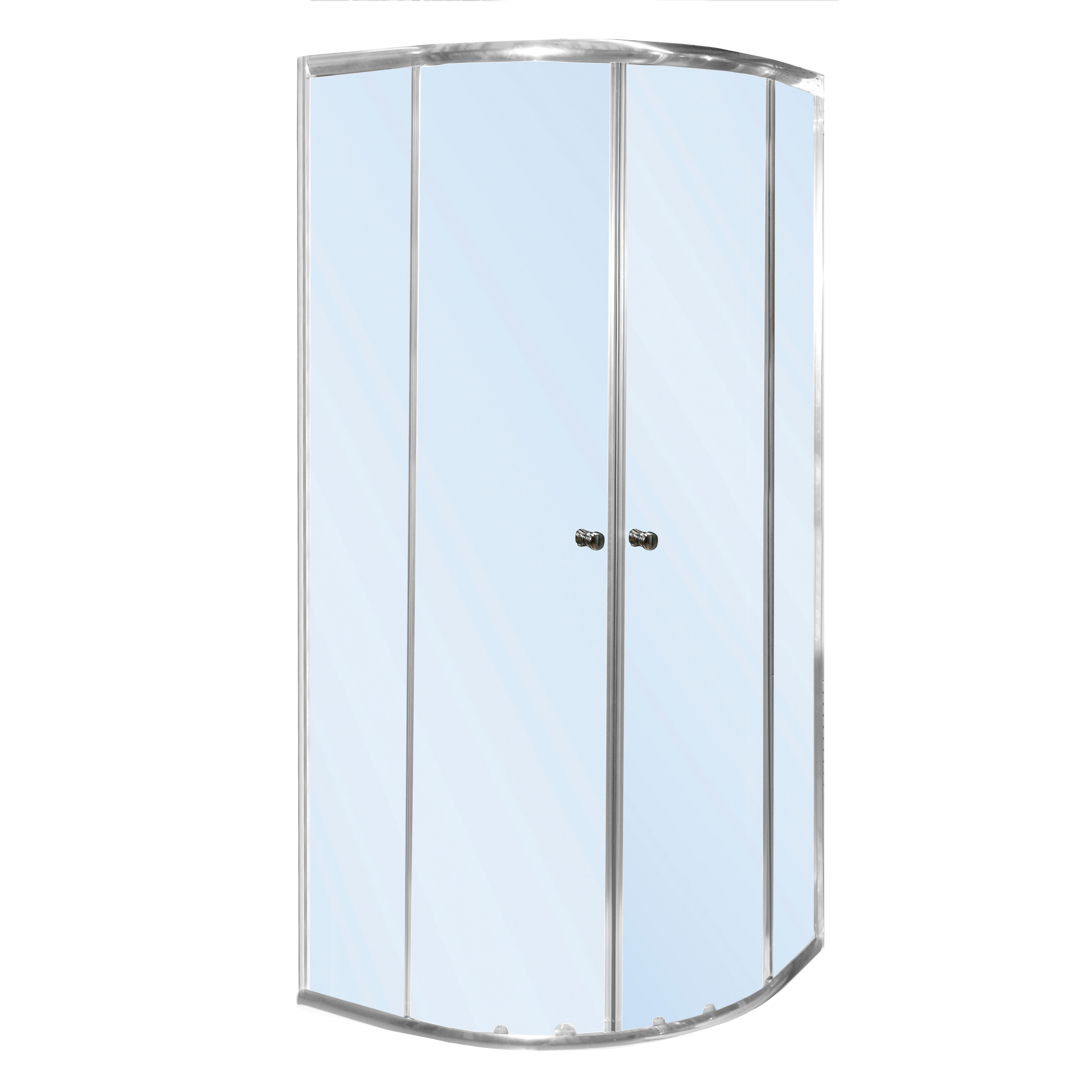 MAMPARA DE DUCHA CURVA CATANIA PRO 75X75CM CROMO - 2