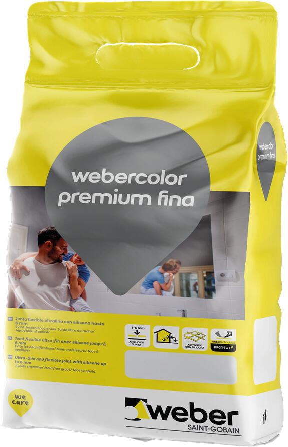 CEMENTO JUNTA FINA PREMIUM WEBER 5KG BLANCO