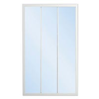 MAMPARA DE DUCHA 3 PUERTAS FRONTAL CORREDERA SIENA 80CM BLANCO - 2