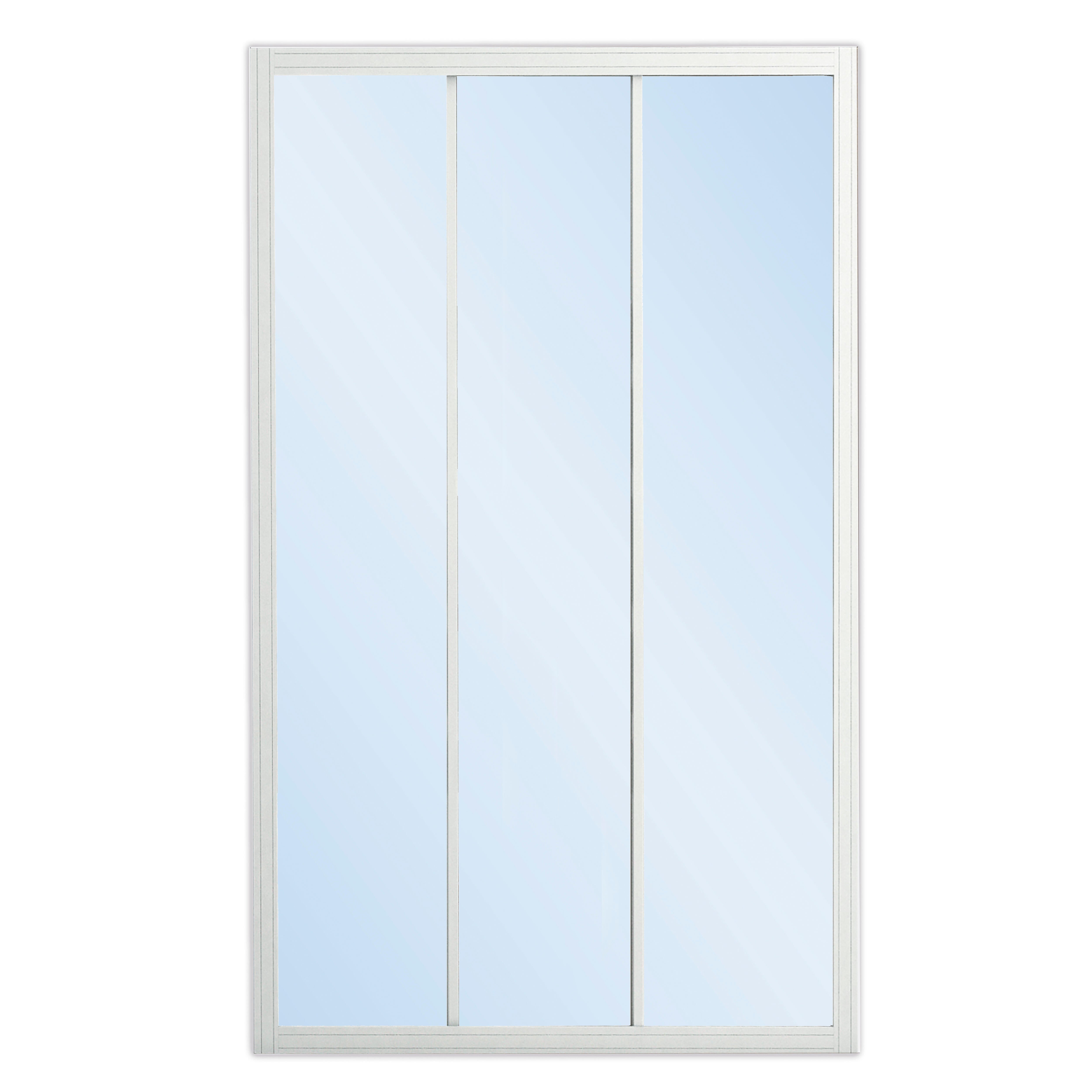 MAMPARA DE DUCHA 3 PUERTAS FRONTAL CORREDERA SIENA 80CM BLANCO - 2