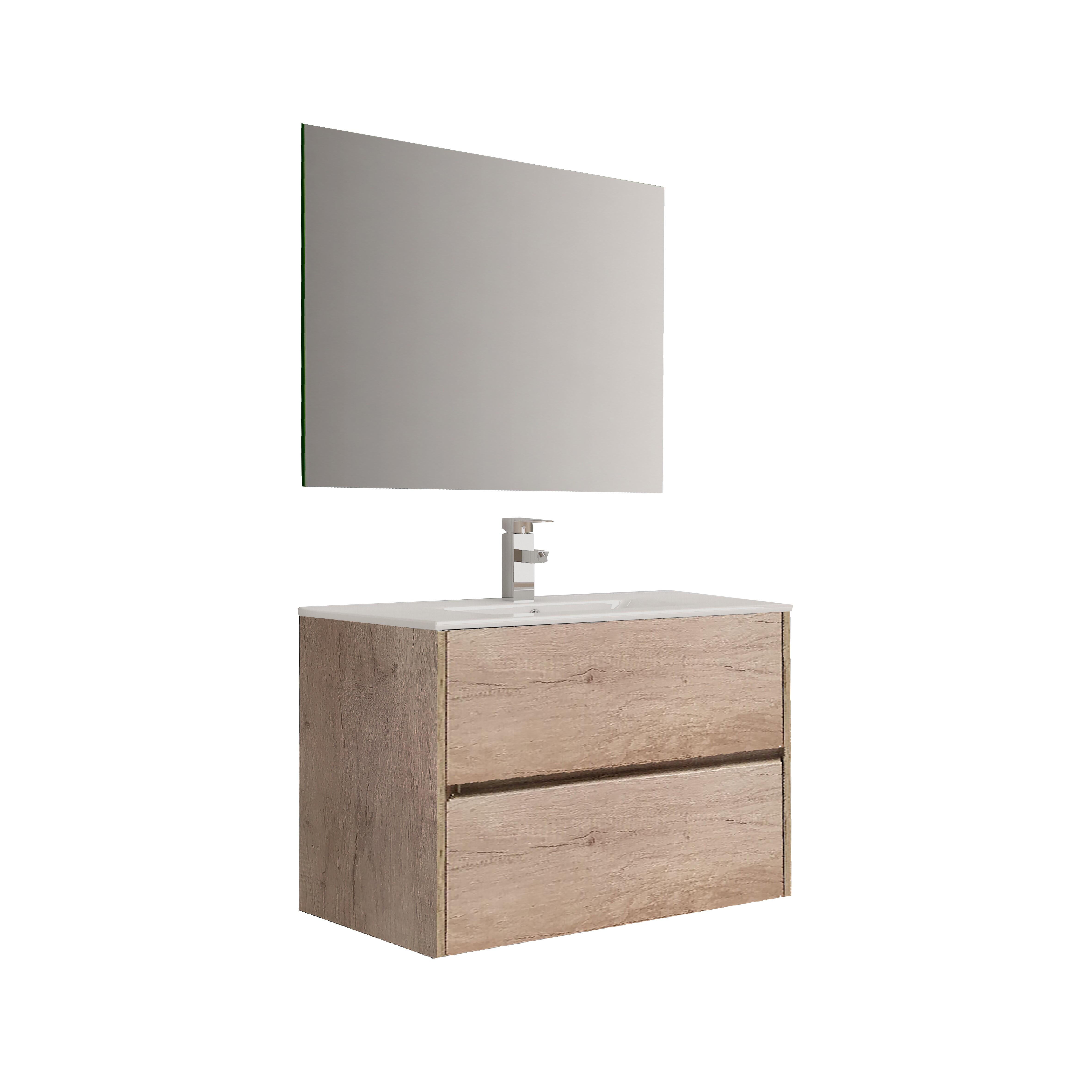 MUEBLE DE BAÑO BAIKAL ROBLE HERCULES 80X45CM - 2