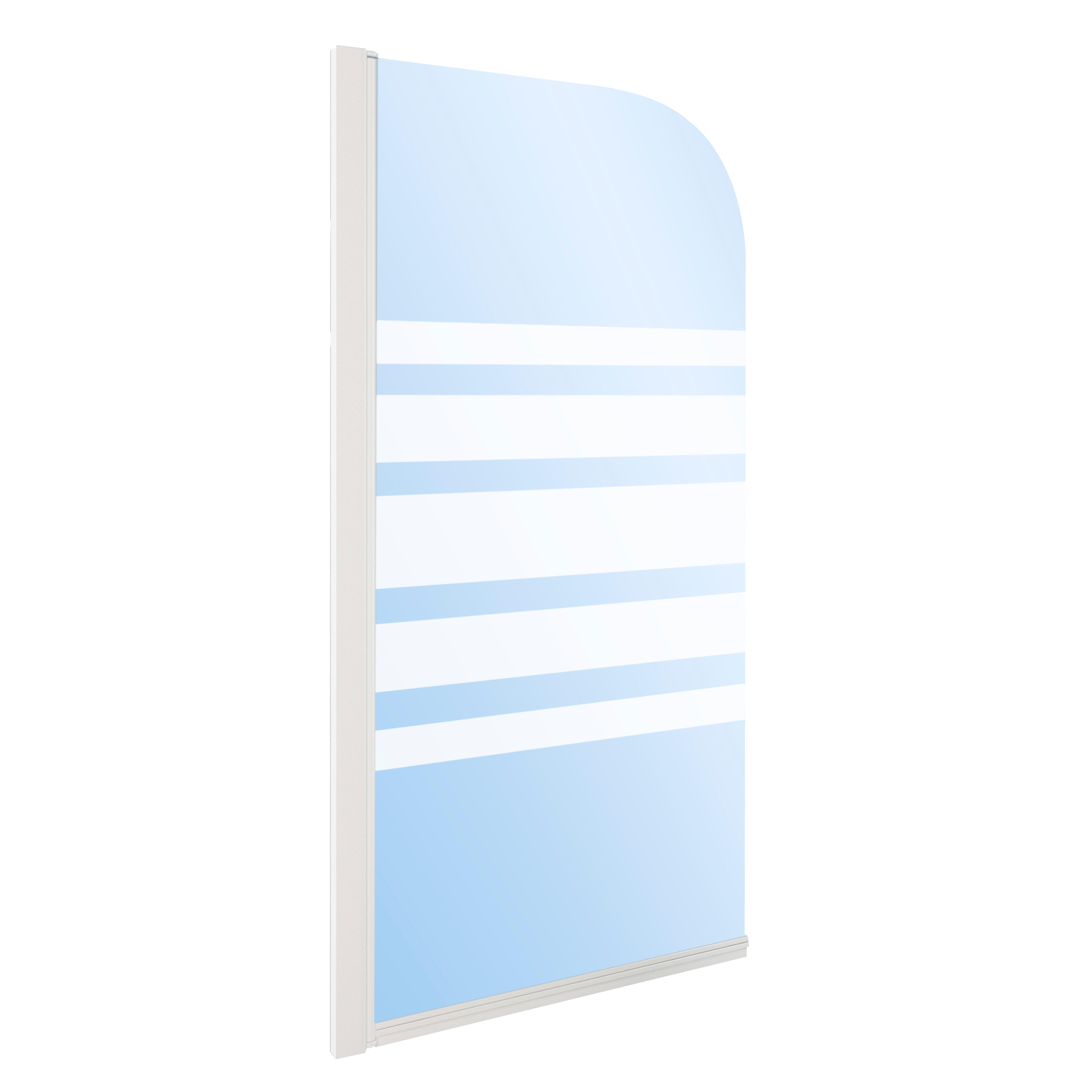 BIOMBO DE BAÑERA ABATIBLE NOA 76X130CM BLANCO - 2