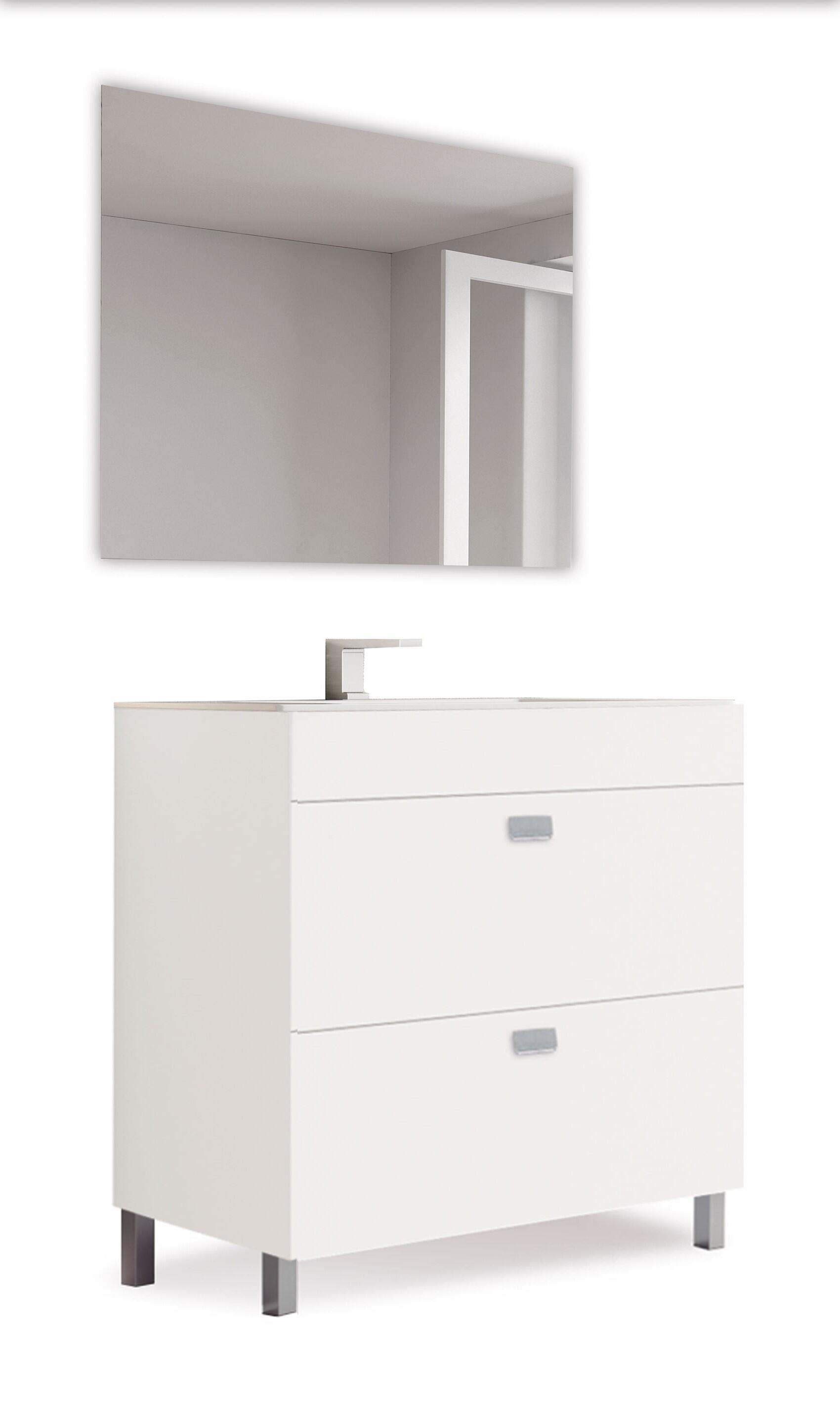 CONJUNTO MUEBLE DE BAÑO CHIPRE BLANCO 60X39,2CM - 3