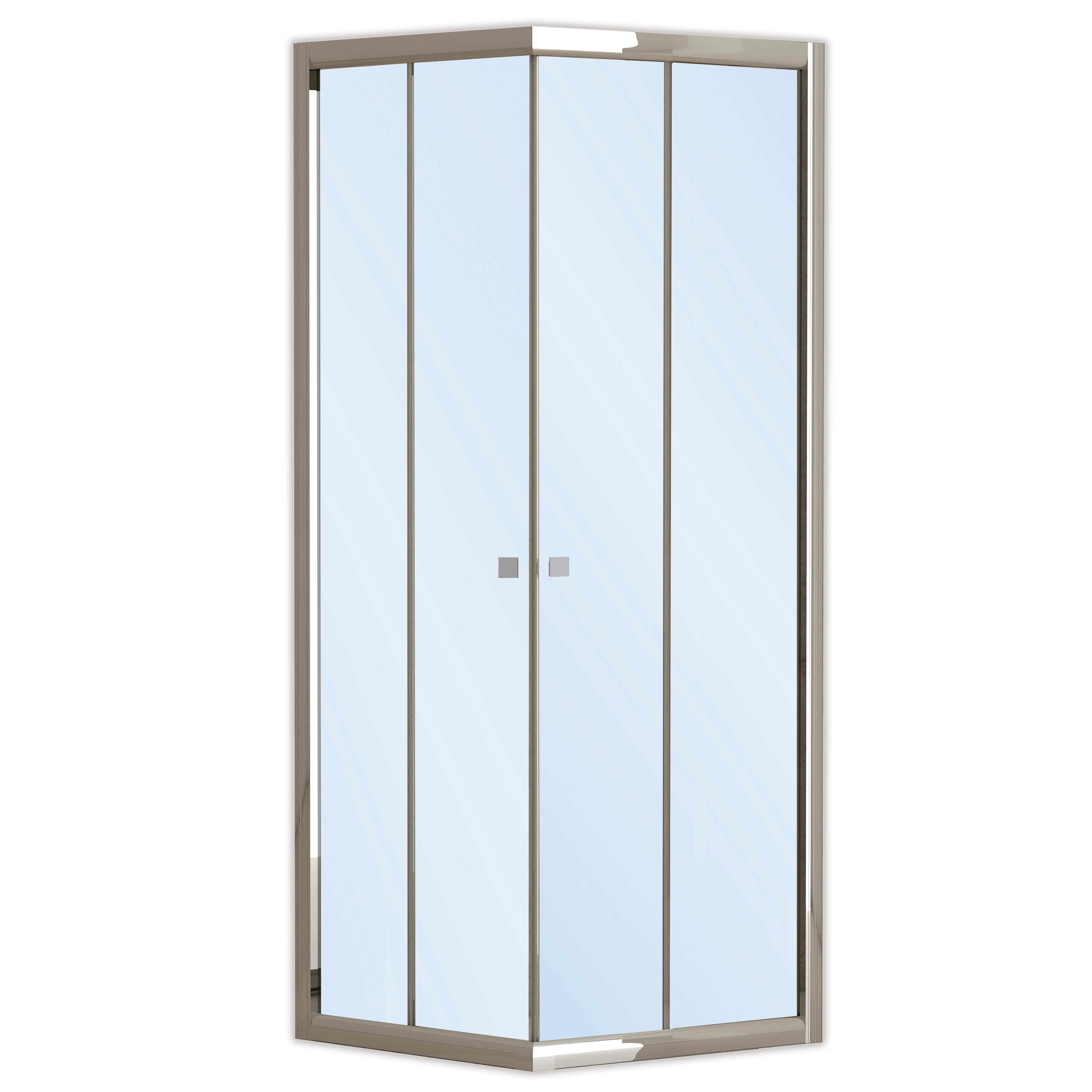 CABINE DE DUCHE QUADRADA CATANIA PRO 80x80CM CROMADO - 2